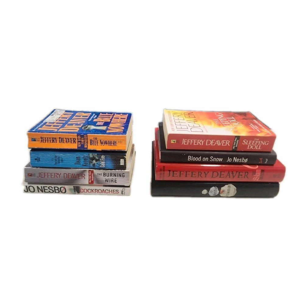 Lot of 8 Thriller/Suspense Books/3 HC/1 TP/4 MM **FREE SHIPPING **