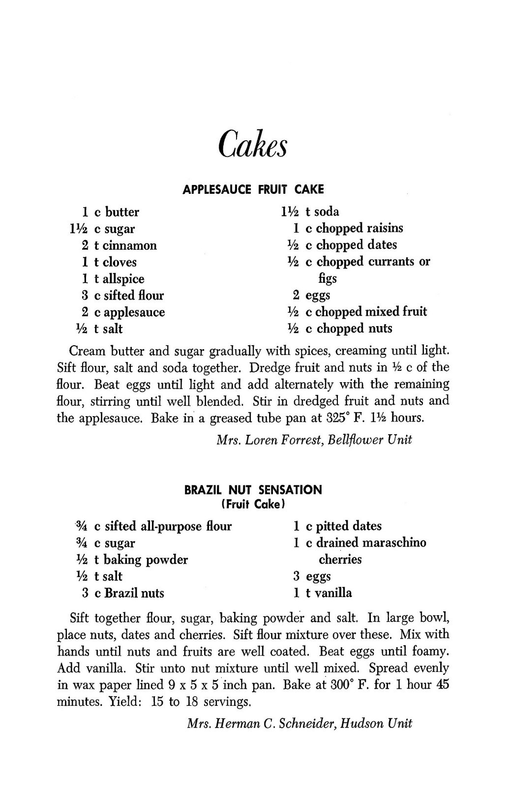 1955 Christmas Cook Book 69 Pages