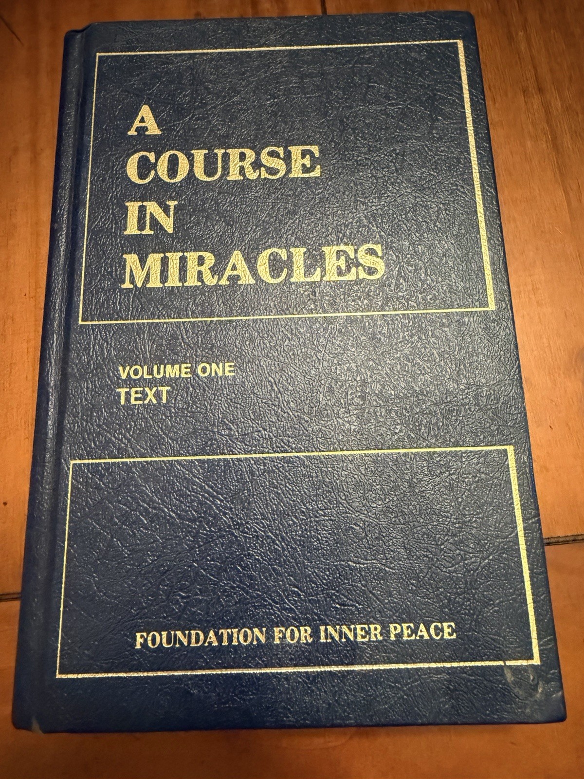 A Course in Miracles 5 Book Lot Hardcover Text Workbook Manual Glossary Index