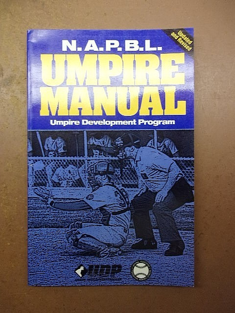 N.A.P.B.L. UMPIRE MANUAL Revised Edition Paperback Umpire Development Program