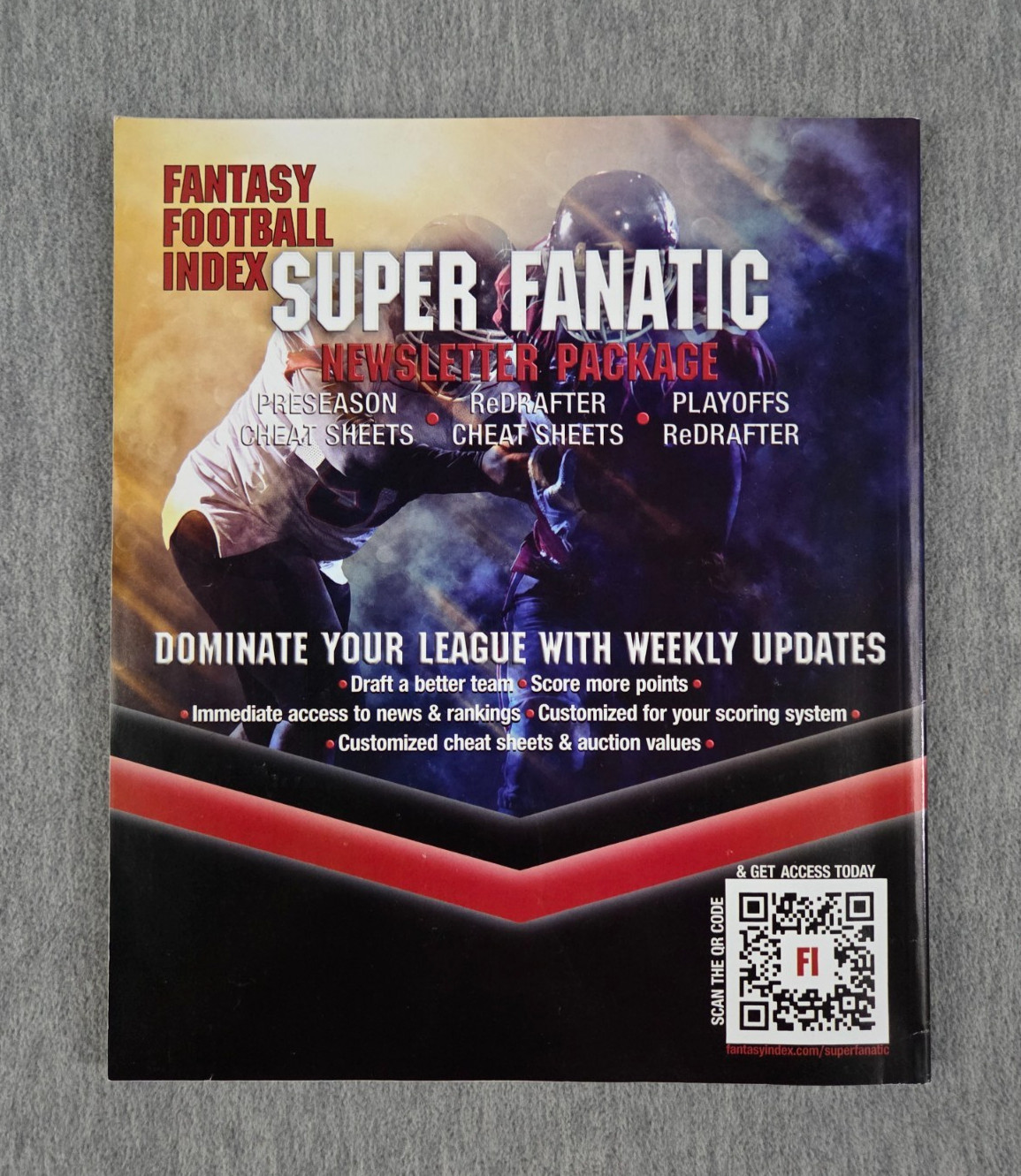 Fantasy Football Index Magazine 2023 Draft Guide Justin Jefferson cover NEW