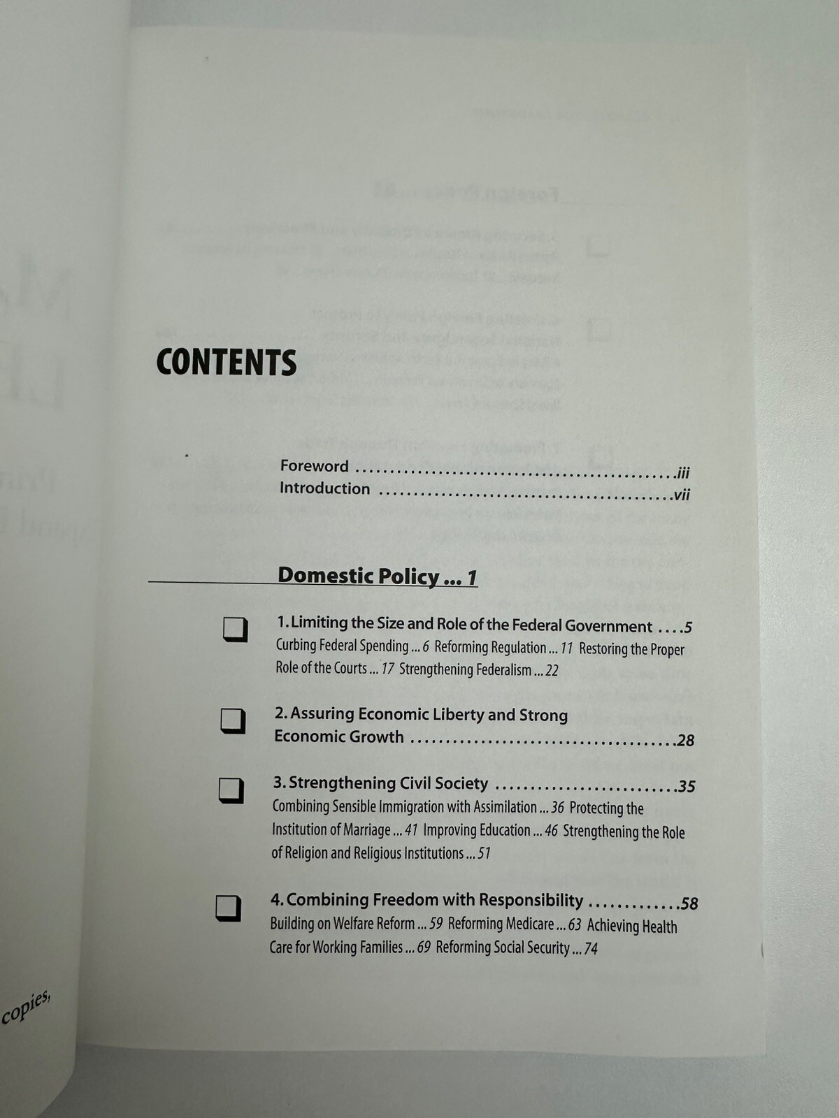 Mandate for Leadership By The Heritage Foundation – PB – 2005