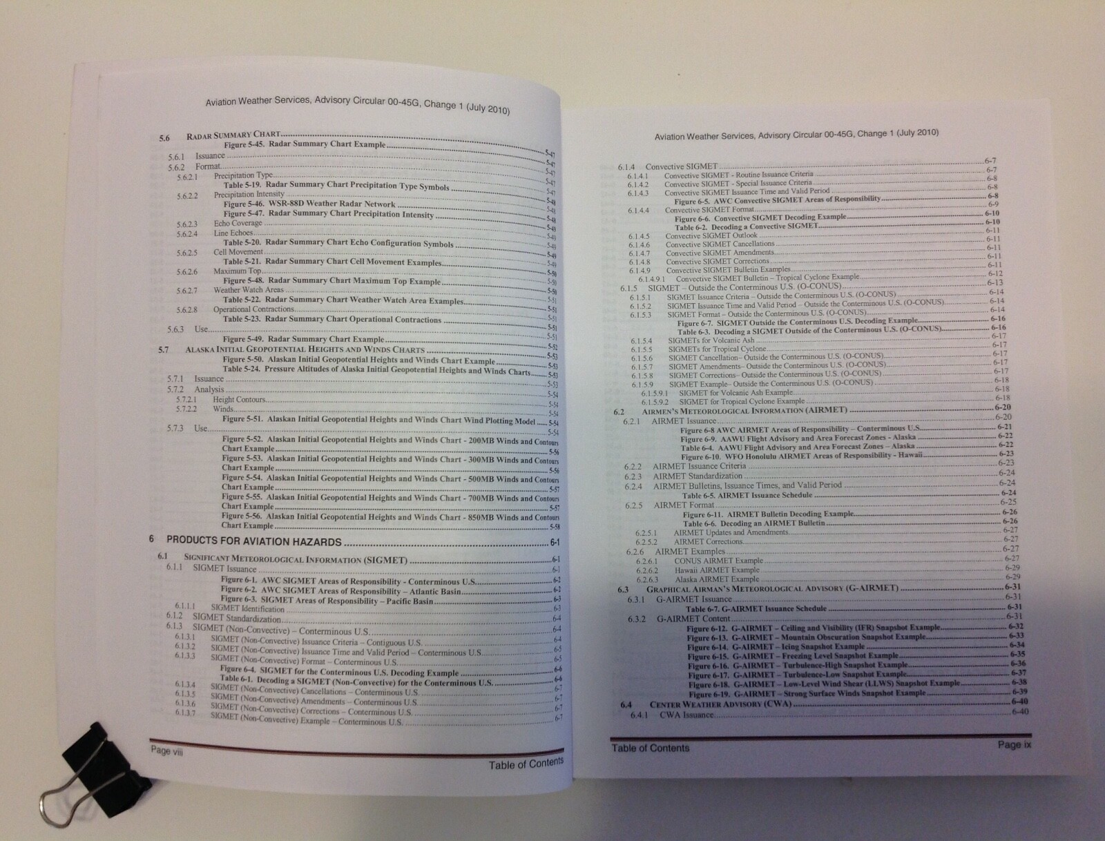 Aviation Weather Services Advisory Circular AC 00-45G Change 1 2010