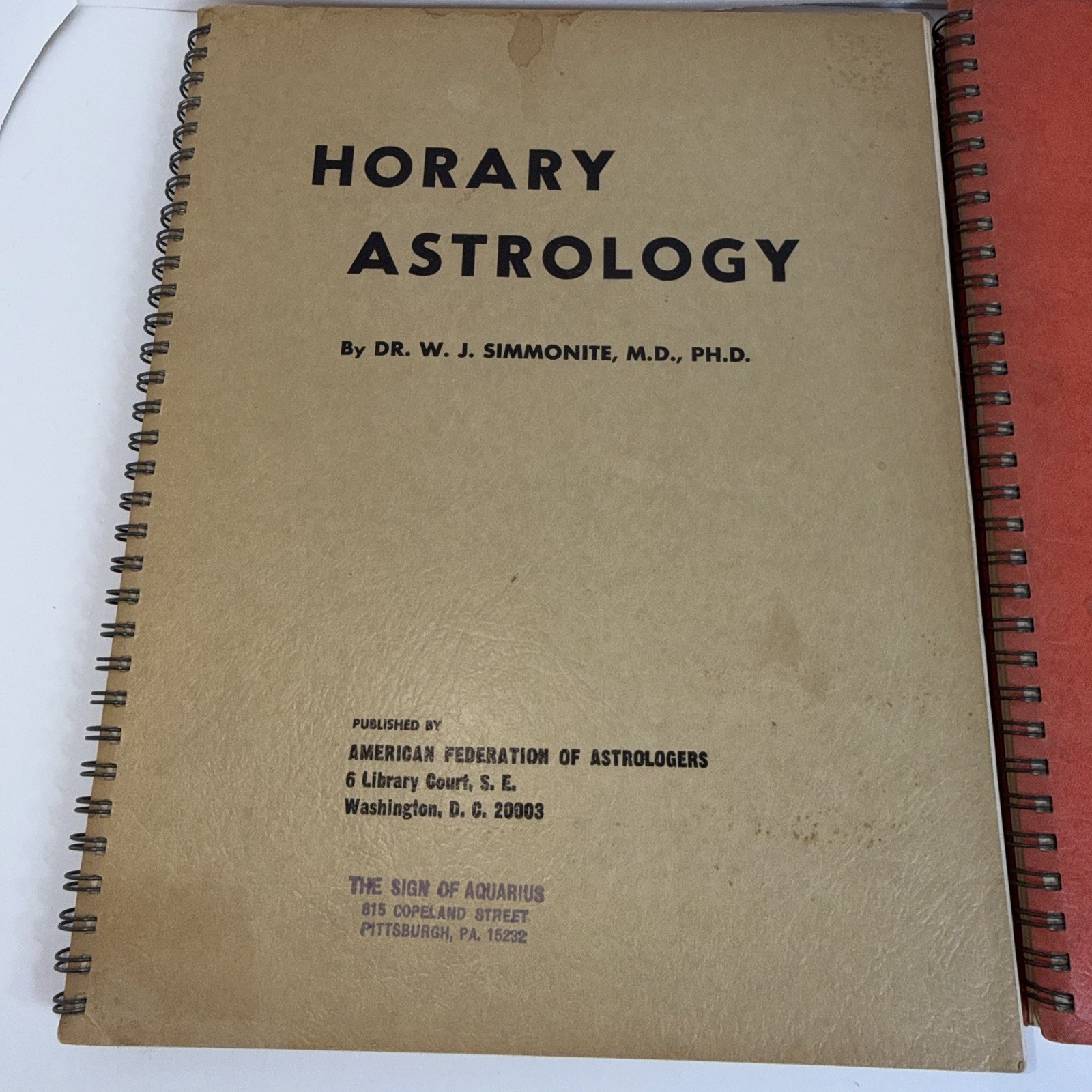 360 degrees of the Zodiac American Federation Of Astrologers Lot Of 3 Transits
