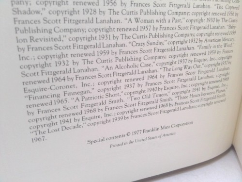 The Stories of F. Scott Fitzgerald (Ltd Ed) by F. Scott Fitzgerald