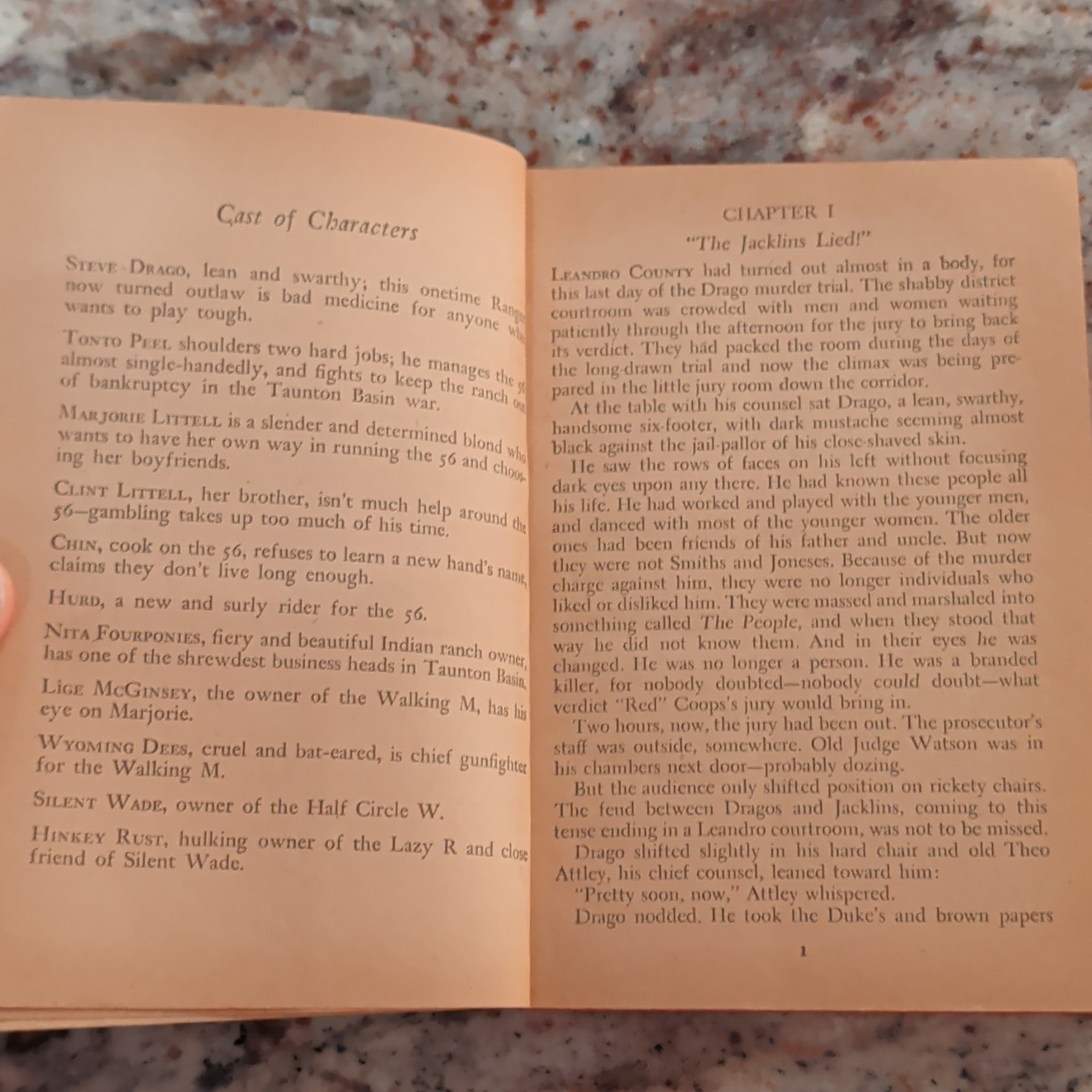 Pistol Passport by Eugene Cunningham (Vintage PB) – Bantam Books #77 (1947)
