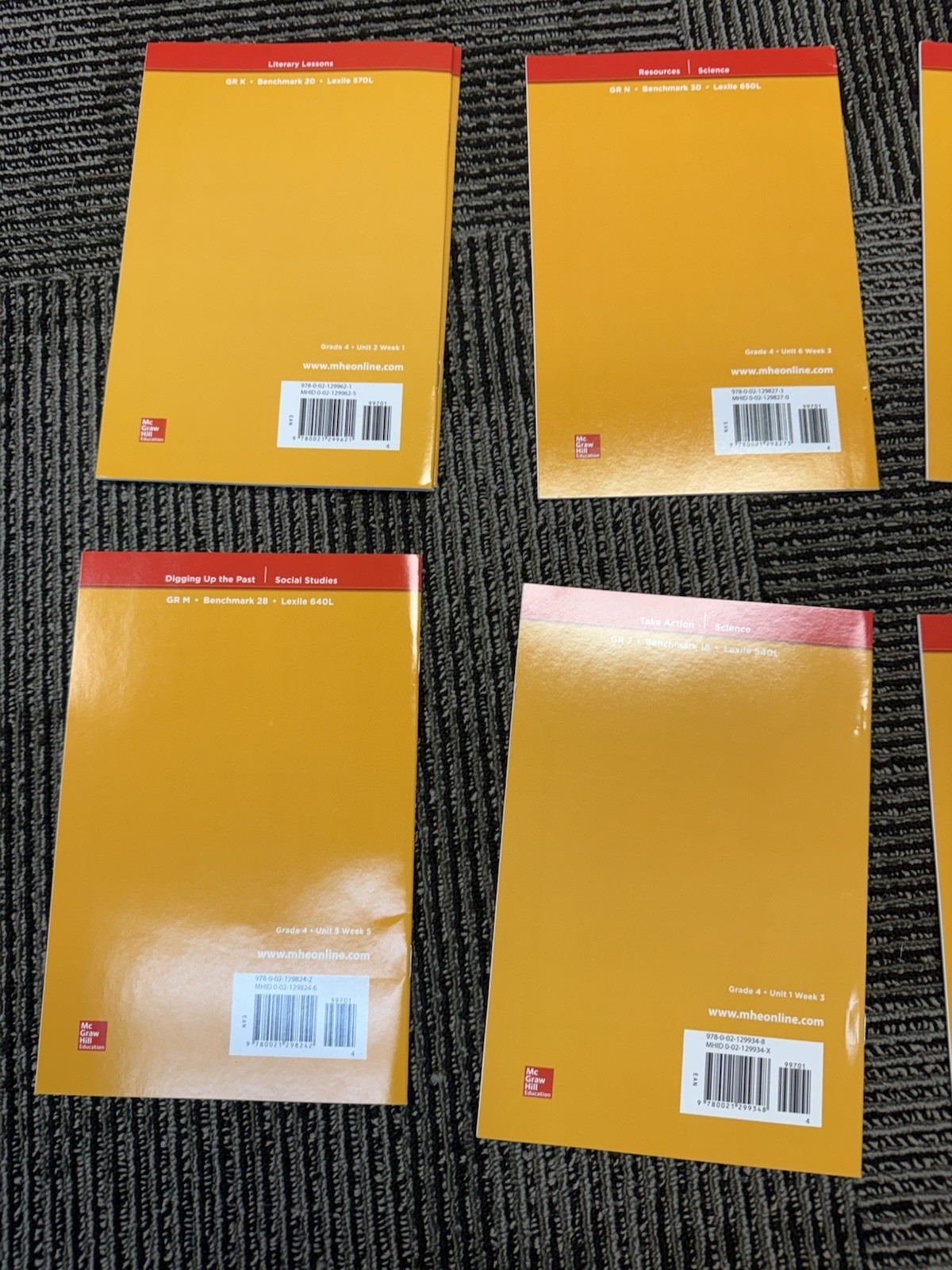 45 McGraw Hill Grade 4 Leveled Readers Classroom Book Lot Paired Read Homeschool