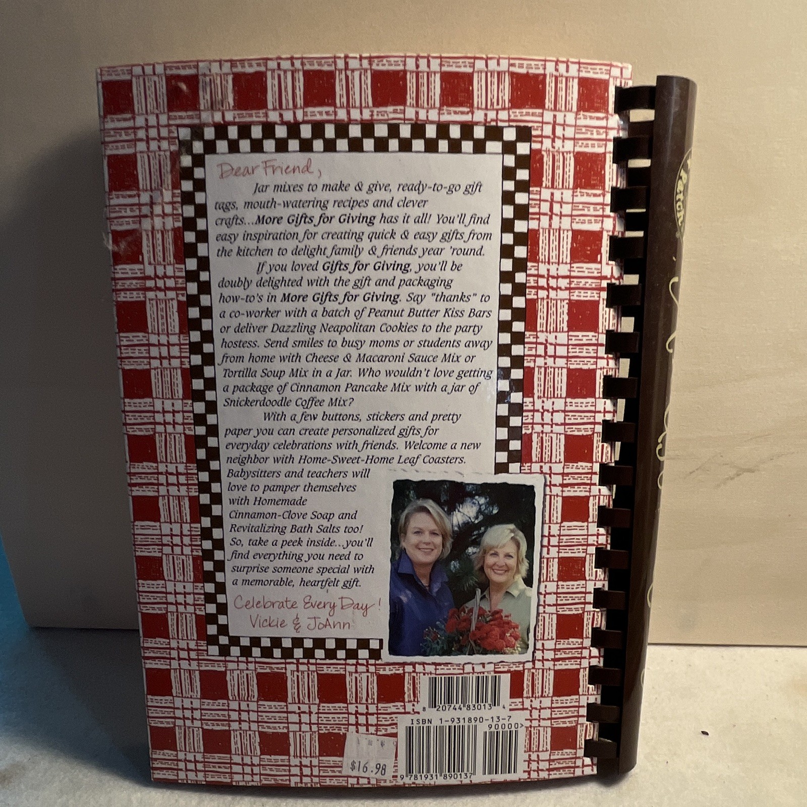 Gooseberry Patch More Gifts for Giving, Spiral Bound Illustrated Cookbook ISBN
