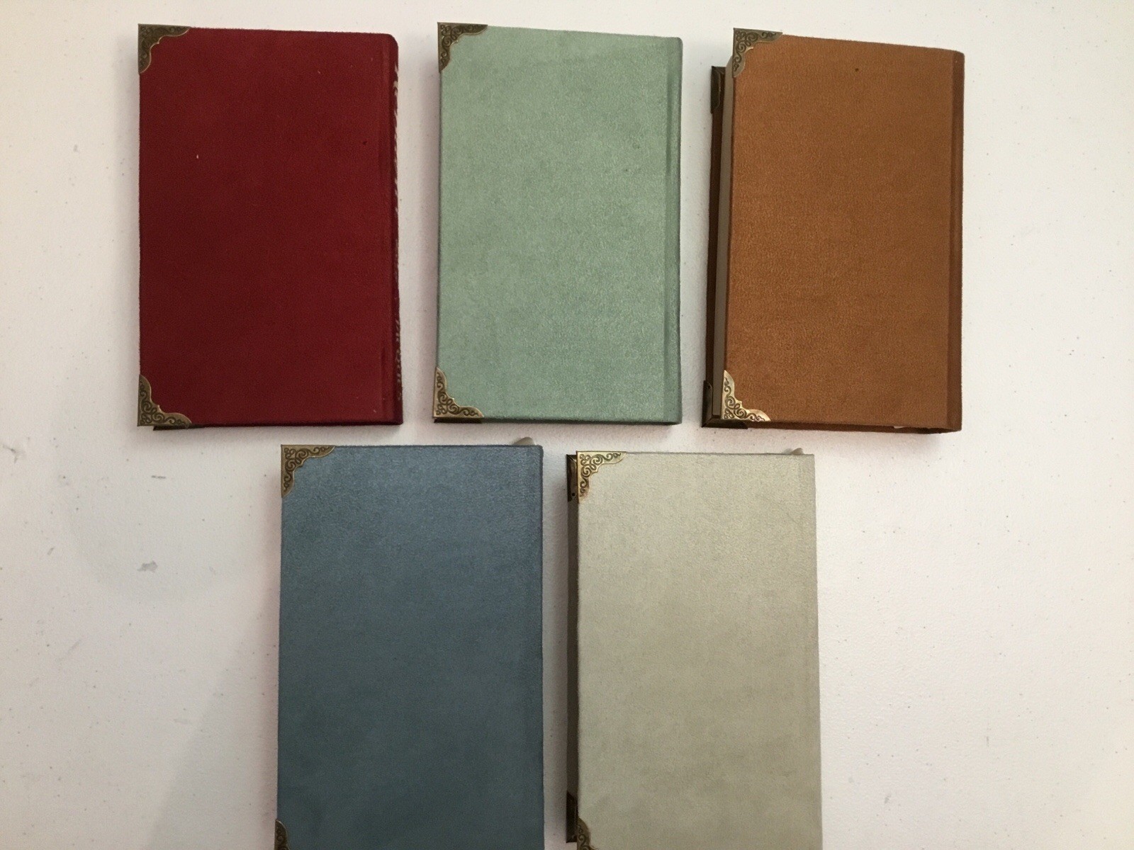 Brian Jacques, Redwall Series Books 1-5, Custom Bound in Suede, Mossflower