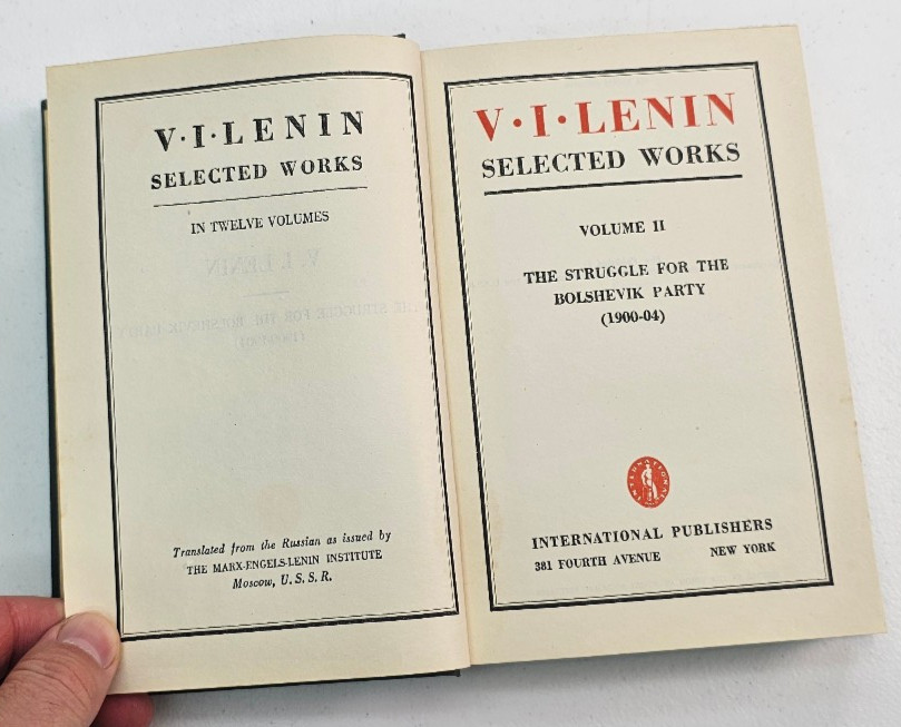 Vladimir I. Lenin Selected Works Vol 2 The struggle for the Bolshevik Party USSR