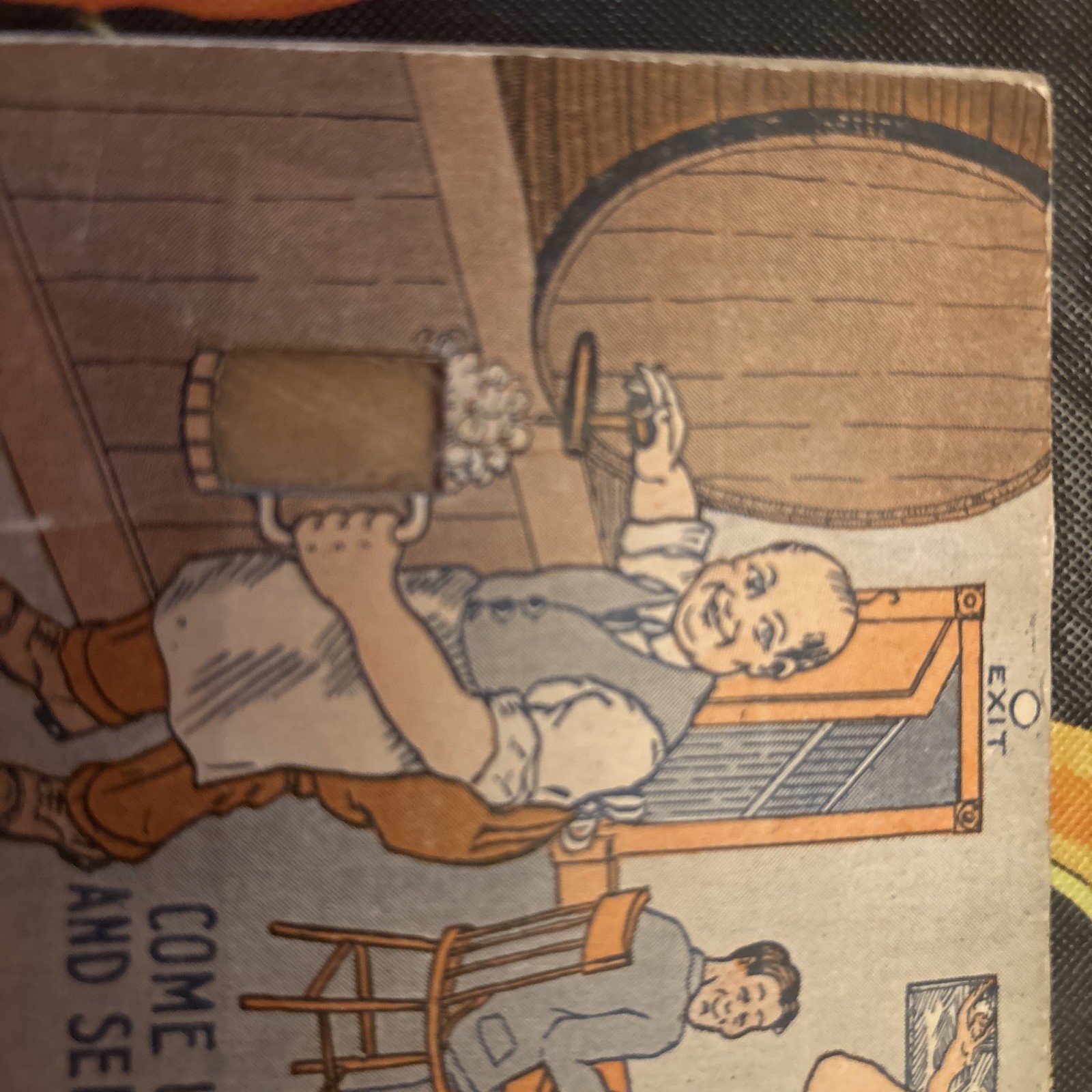Scatology, Novelty Movable Card / COME UP AND SEME SOMETIME Movable Sand Card