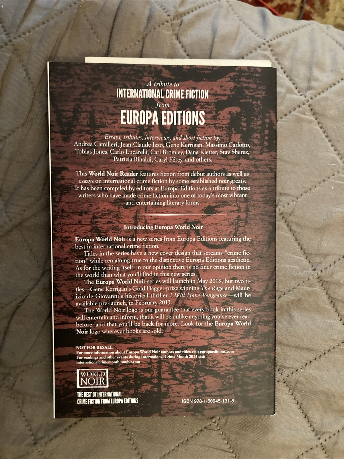 Noir Trade Pb, World Noir by Europa Editions, 2012, w/letter , NF