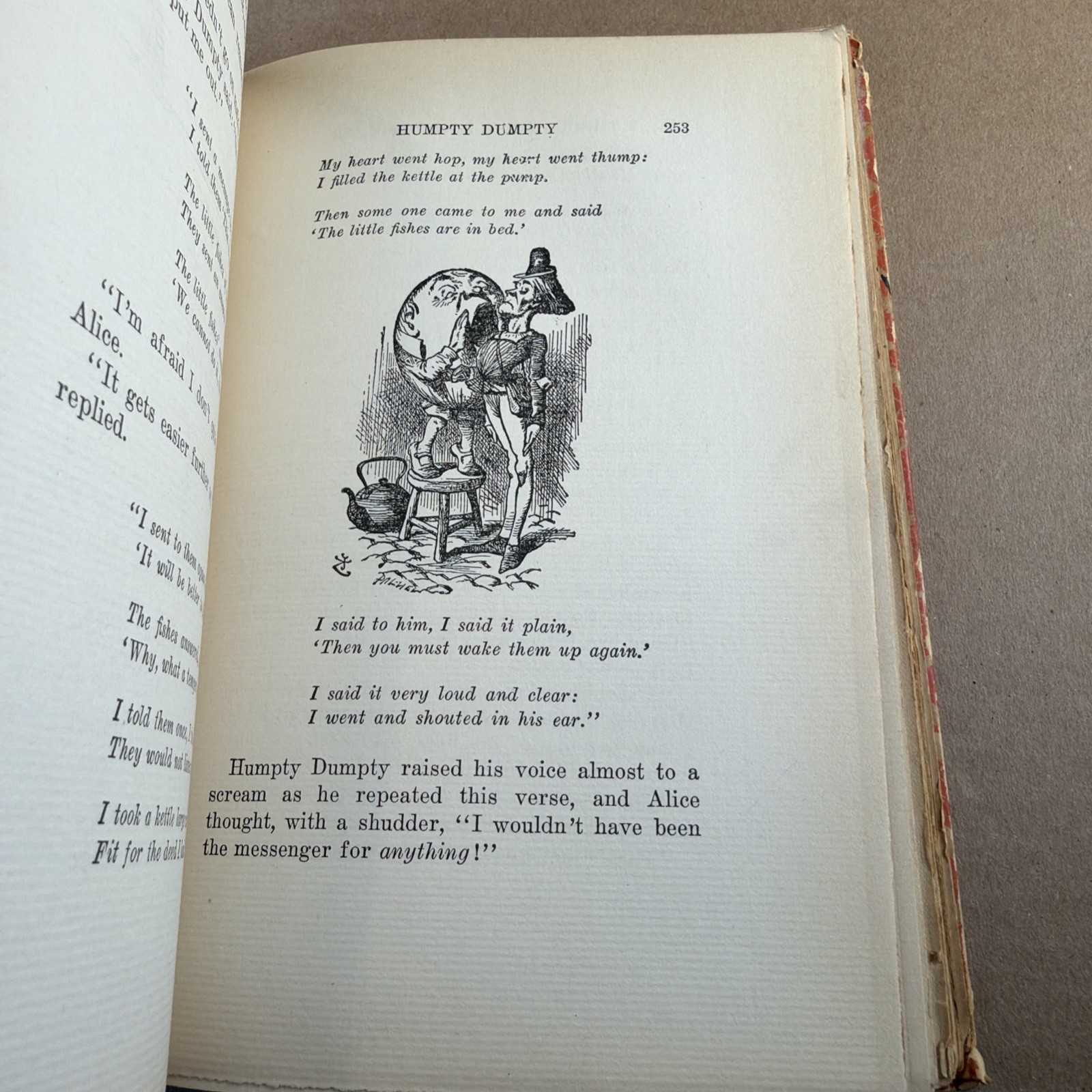 Lewis Carroll Alice in Wonderland Looking-Glass Snark 1925 HC Tenniel