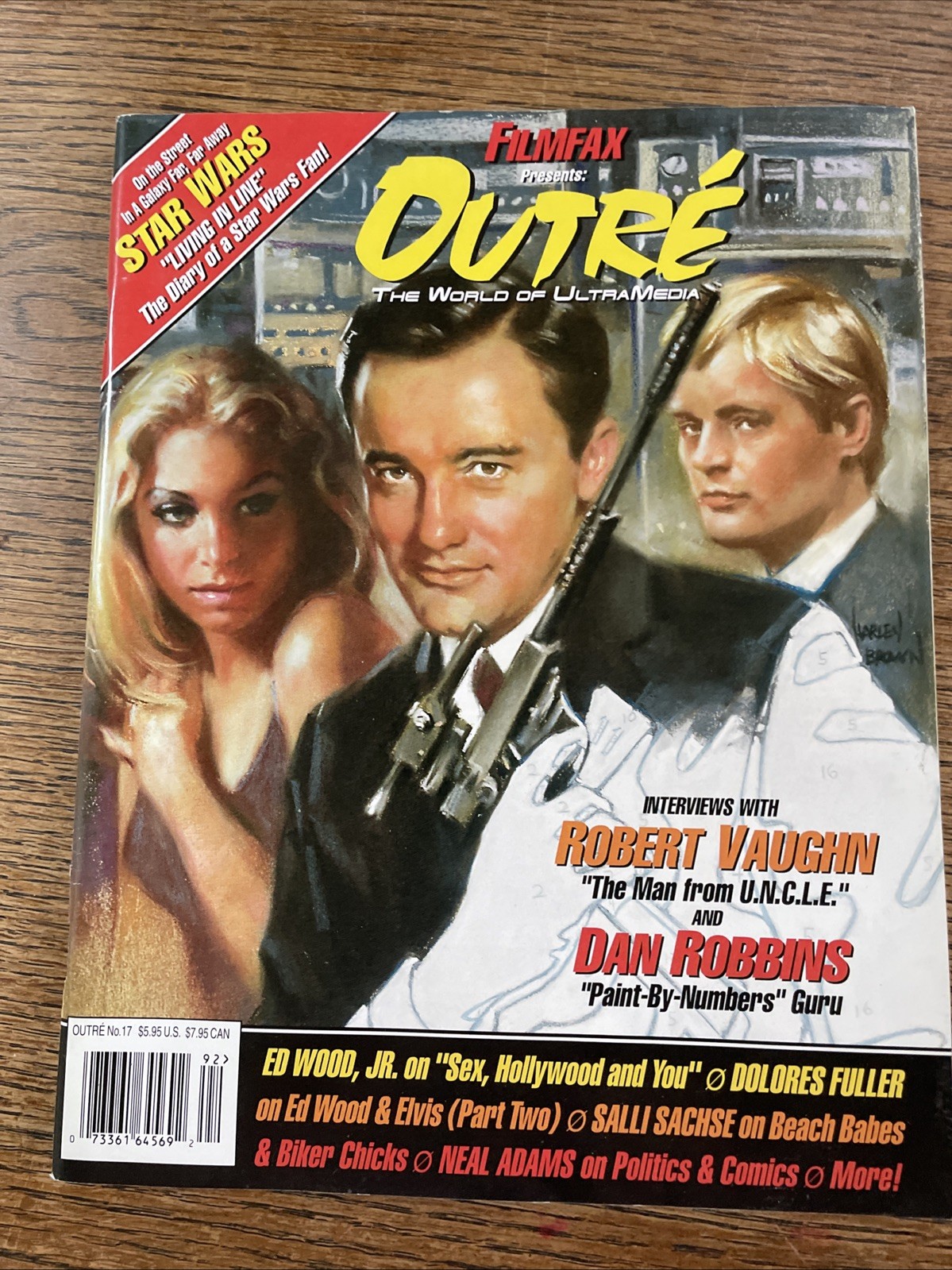 “Outre” No. 17 (1999) Magazine – Robert Vaughn-Dolores Fuller; FF