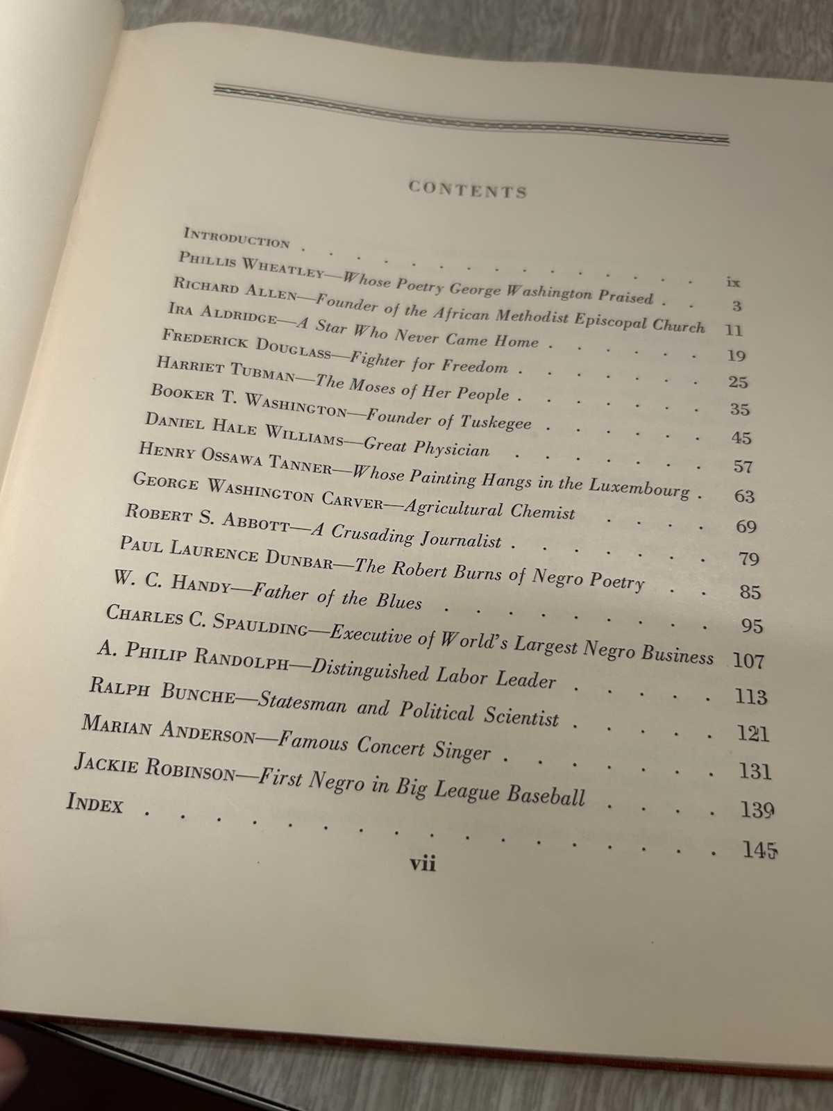 Famous American Negroes Book Copyright 1954 144 Pages.