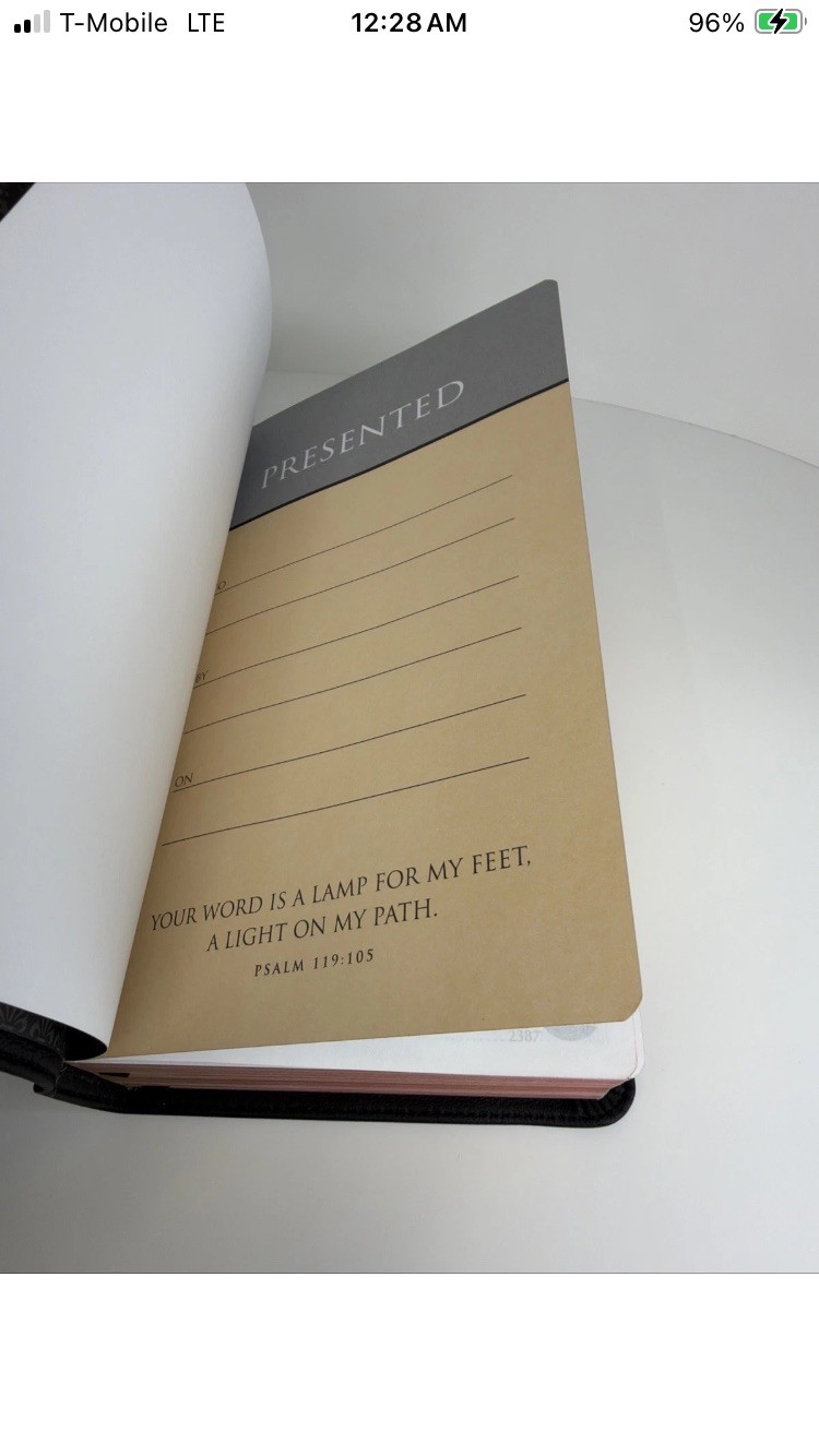 NIV, Giant Print Compact Bible, Giant Print, Premium Leather, Black – Excellent
