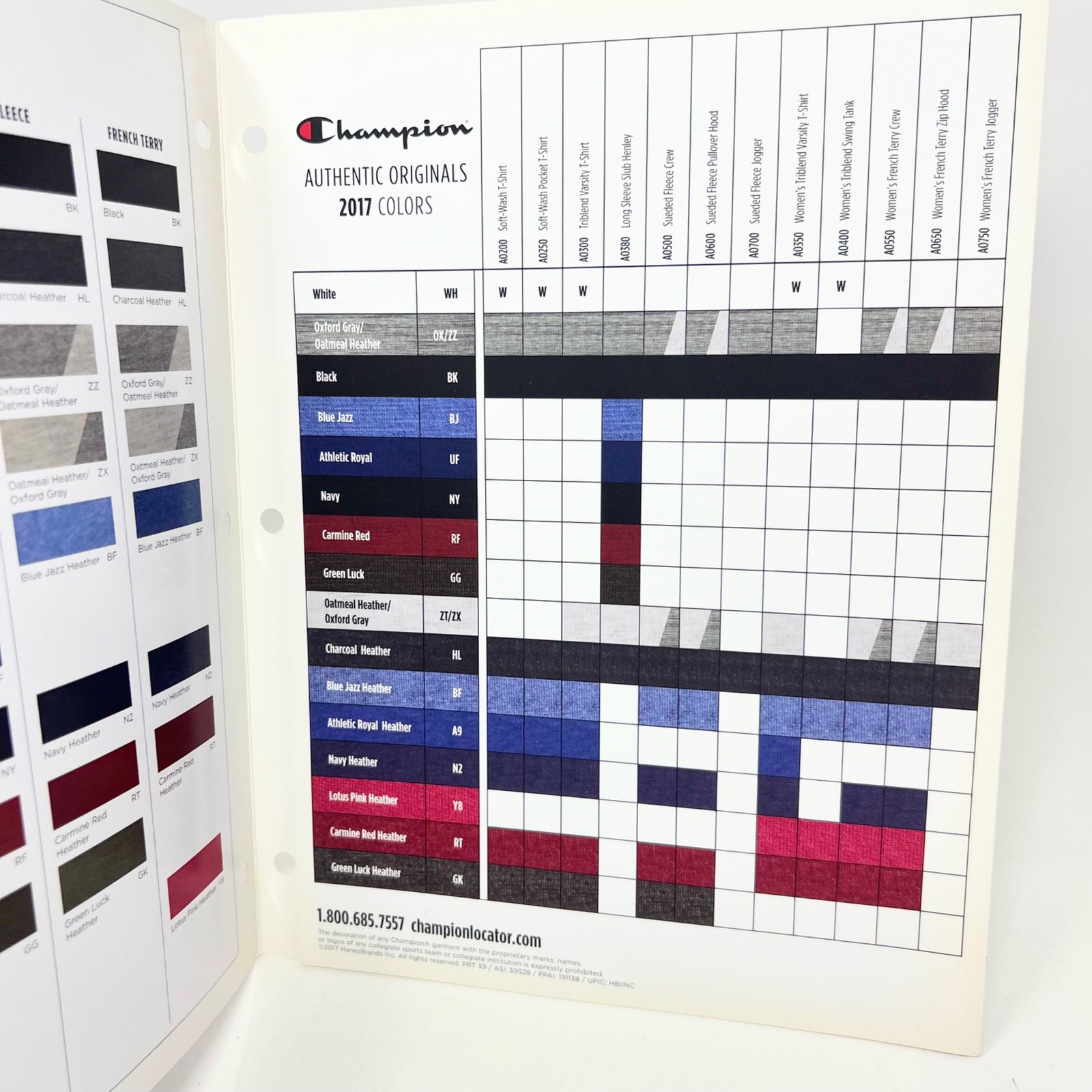 Champion Showcasing Their Colors Collection 2017