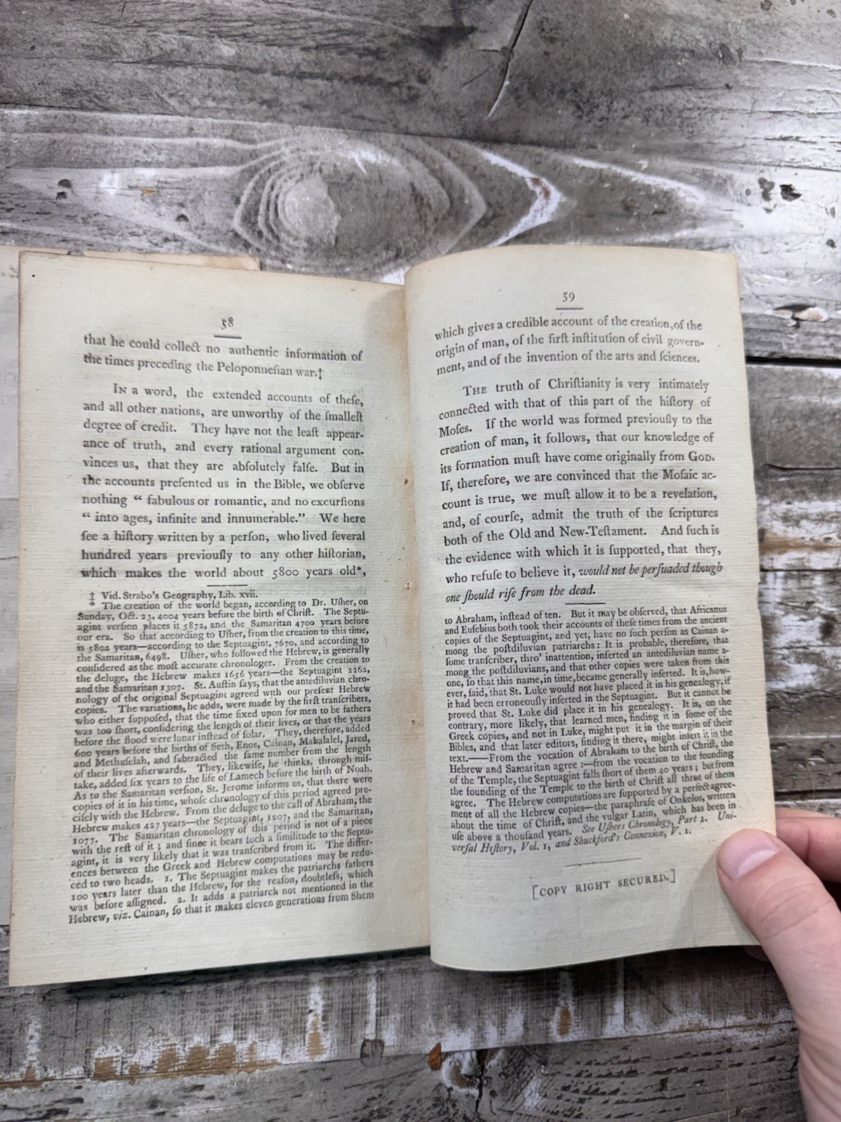 1798 Antique Philosophy Pamphlet “An Oration of the Truth of Mosaic History”
