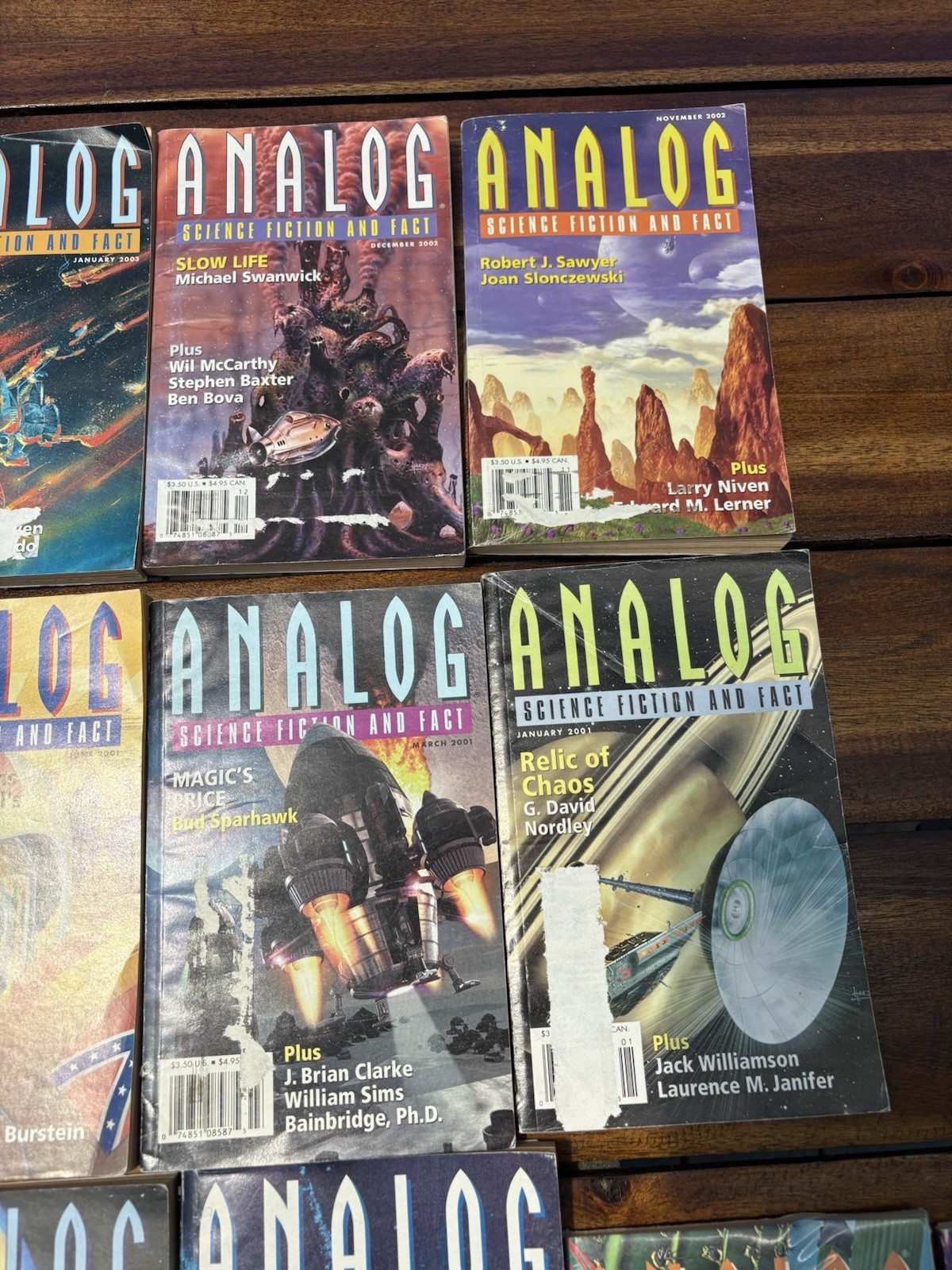 Vintage Analog Science Fiction And Fact Magazines Lot Of 13 1997 & 2000s