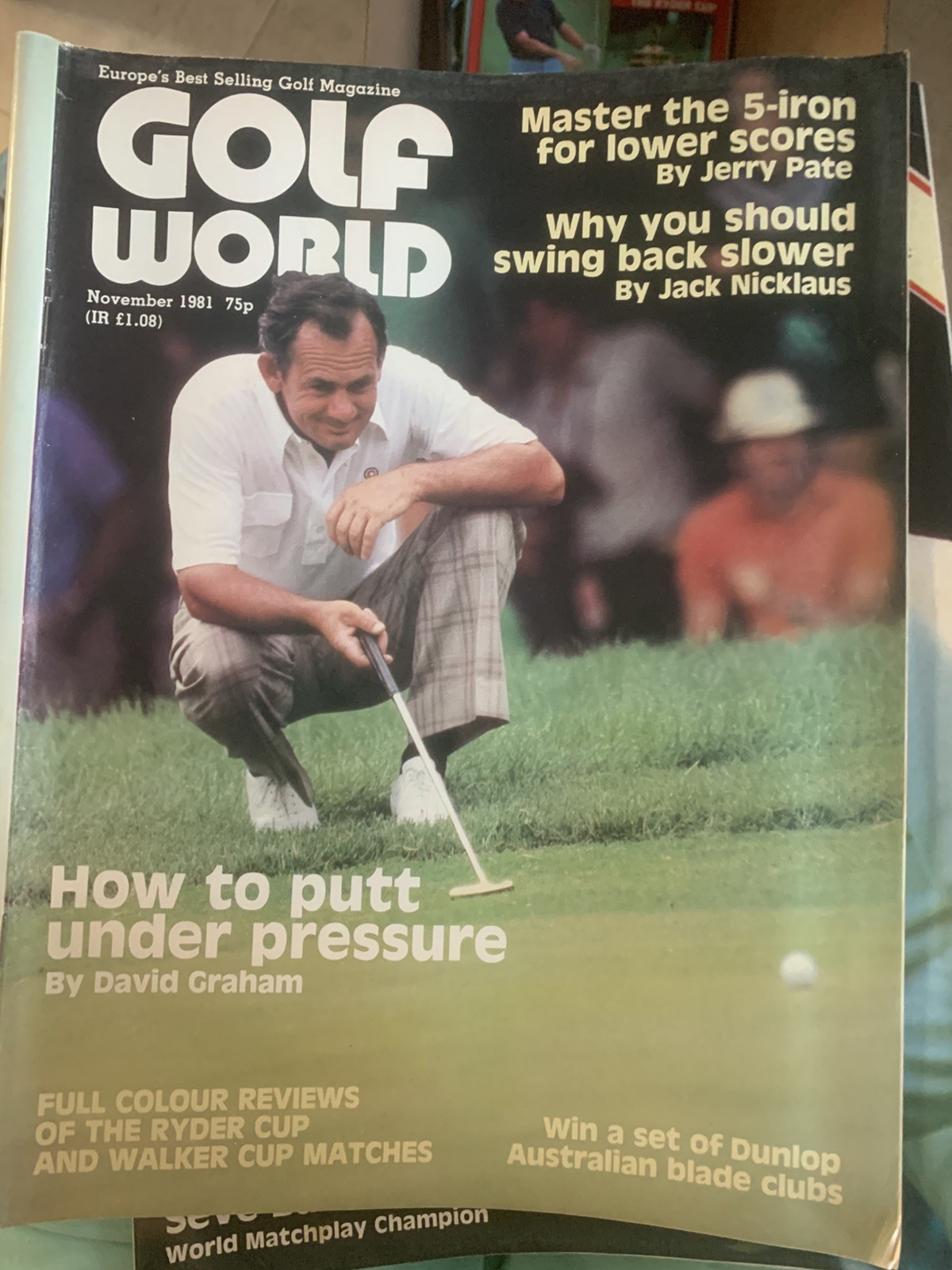21 Vintage Golf World magazines 1981-82