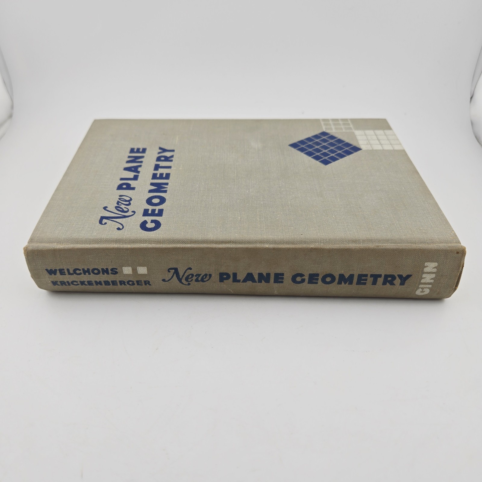 ​New Plane Geometry Welchons Krickenberger 1956 Vintage Hardcover Textbook Ginn