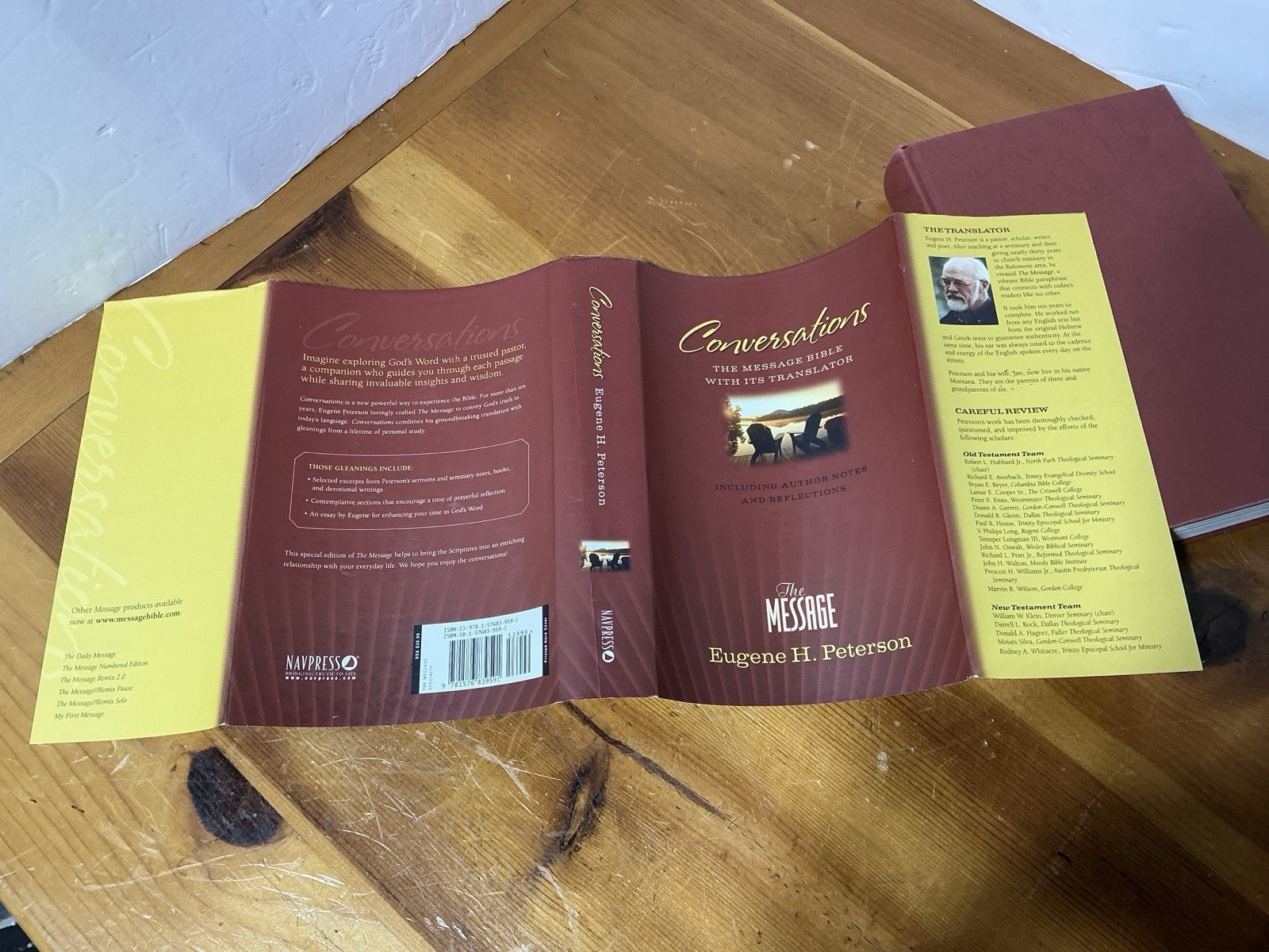 Conversations The Message Bible With Its Translator EUGENE H. PETERSON HC/DJ