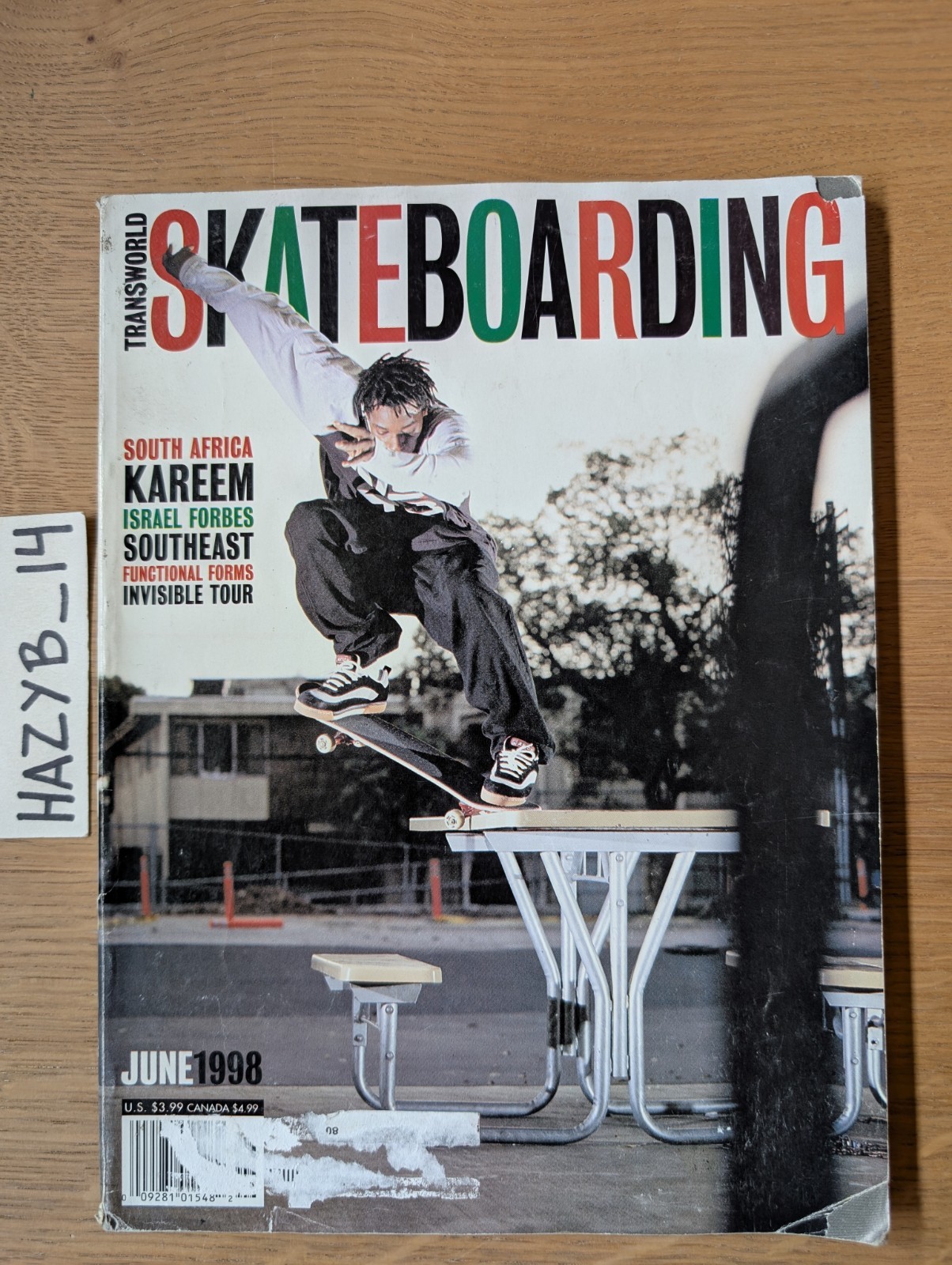 Vintage Transworld Skateboarding Magazine June 1998 90s Rare Kareem Campbell