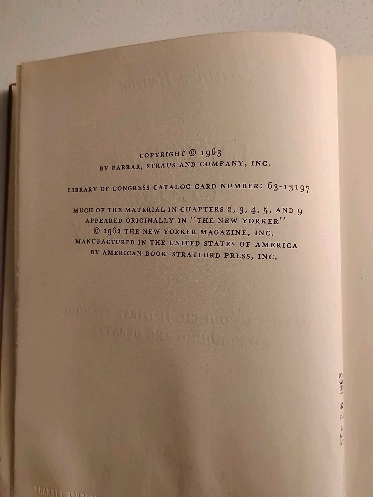 1963 Letters From Vatican City – CBS NEWS Reference Library Stamped – 1st Ed