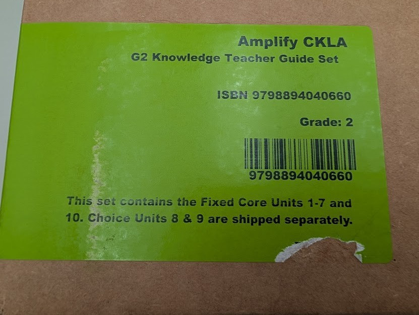 AMPLIFY G2 Knowledge Teacher Guide Set Units 1-7 & 10