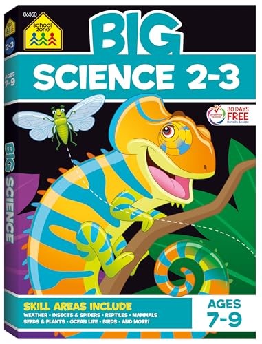 School Zone Big Science Workbook: 320 Pages, 2nd Grade, 3rd Grade, Weather, Seed