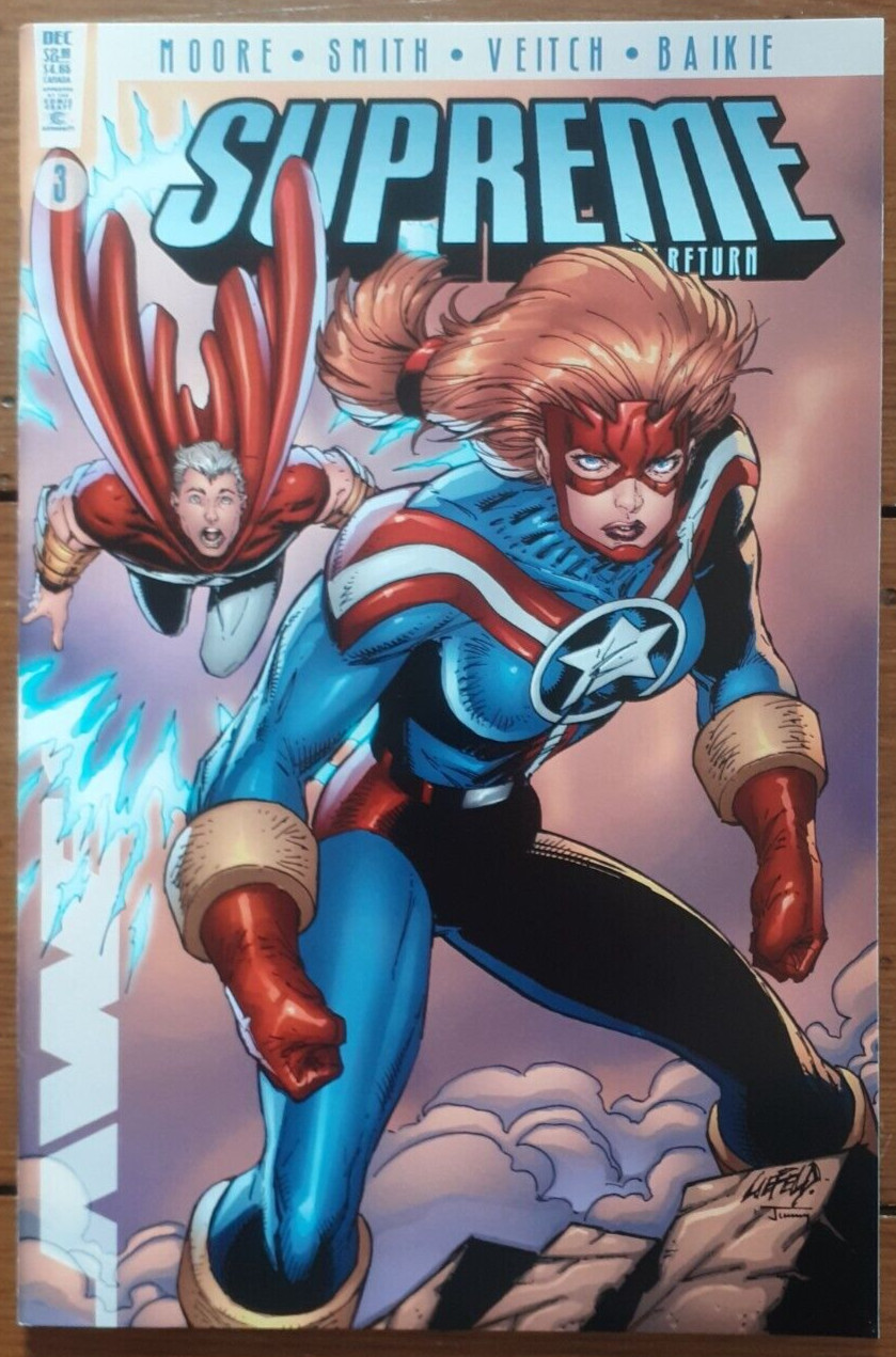 SUPREME THE RETURN #3, ALAN MOORE, FLIP-COVER, AWESOME ENTS., NOVEMBER 1999, VF