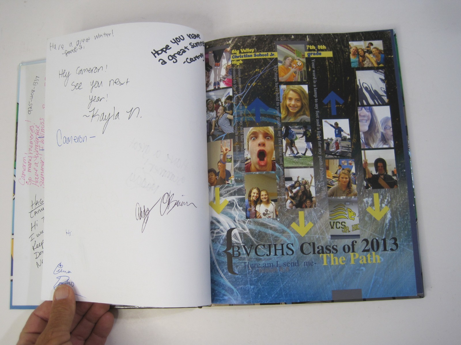 2013 Big Valley Christian Junior High School Yearbook – Modesto, California HC