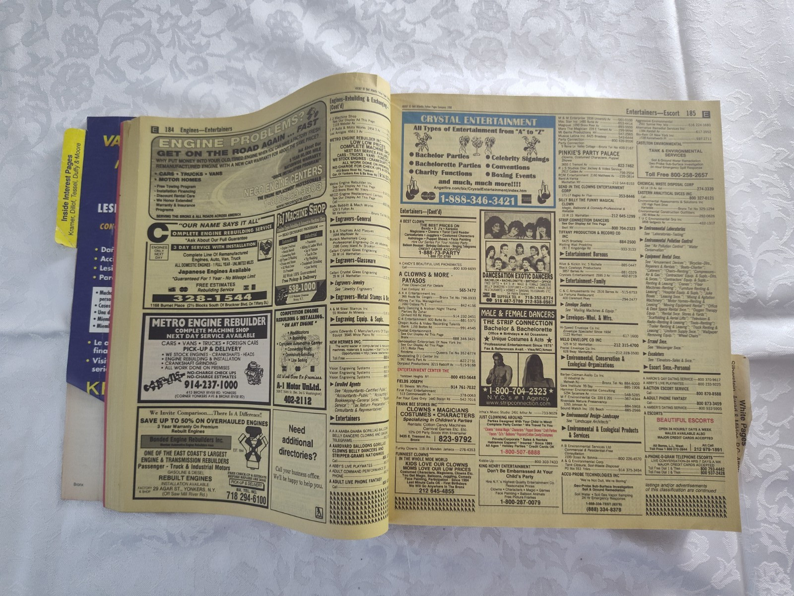 Bell Atlantic Yellow Pages NY Bronx English-Spanish Area Code 719