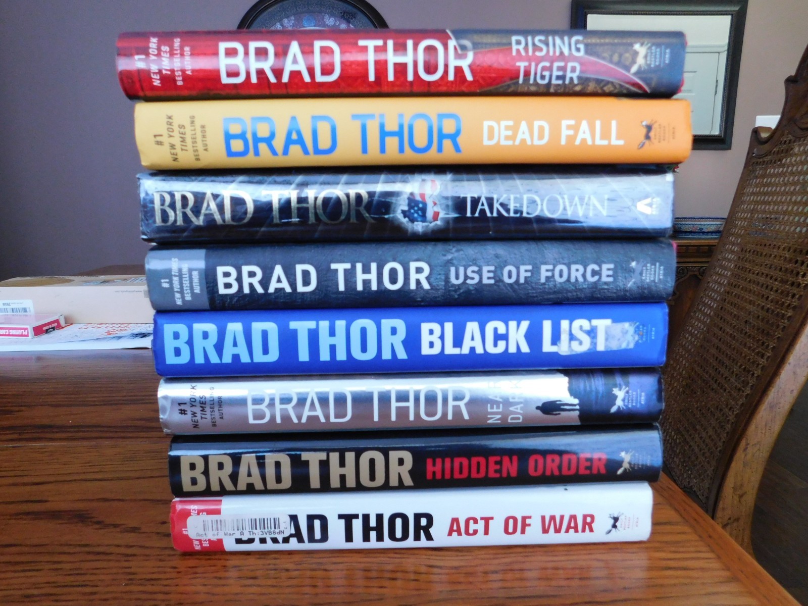 16 BRAD THOR Hardback Lot w/ Dust Covers DEAD FALL, RISING TIGER, More Thrillers