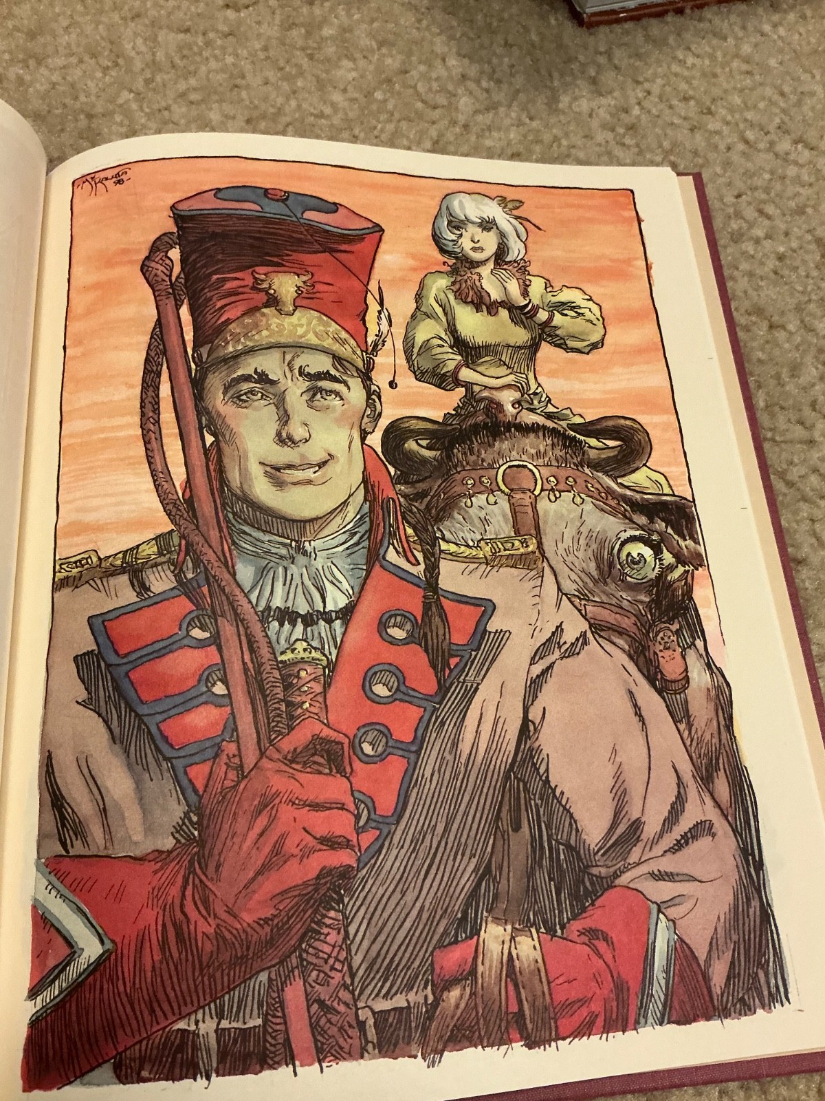 Minidoka HC (Dark Horse) Edgar Rice Burroughs 1st Ed Signed M. W. Kaluta #18/500