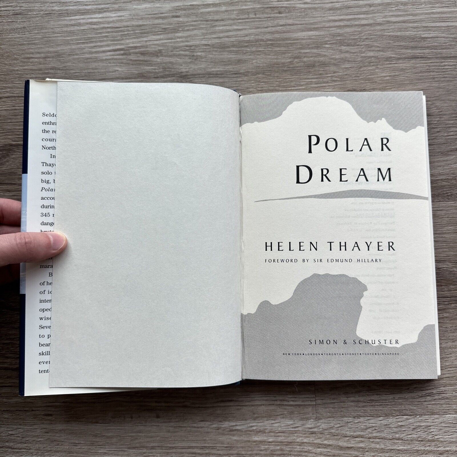 Polar Dream By Thayer, Helen – 1993 Hardcover Dust Jacket, Signed By Author