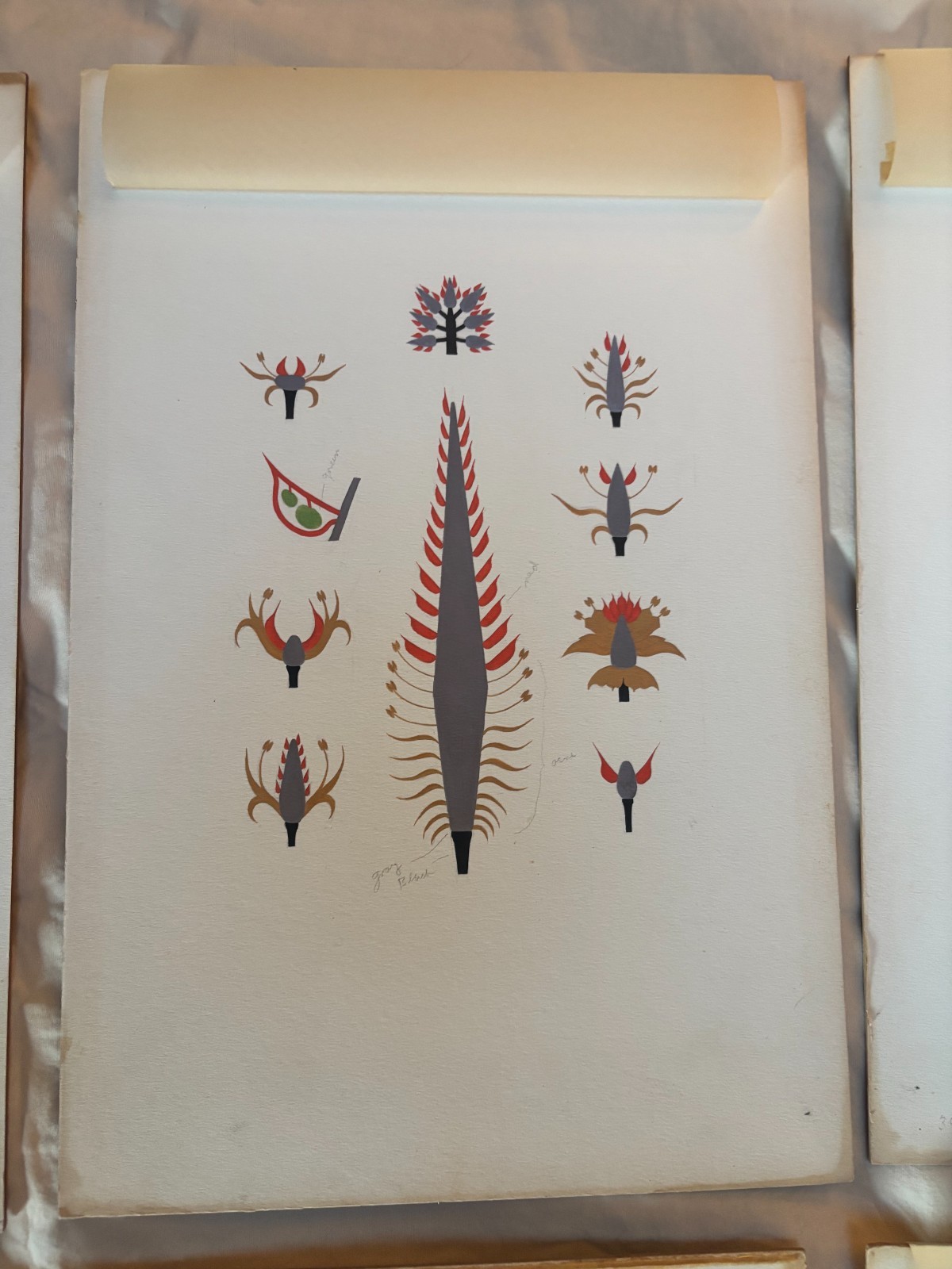 ORIGINAL RALPH RAY JR 1950 WATERCOLOR PAINTINGS DRAWINGS NORTH CAROLINA ARTIST