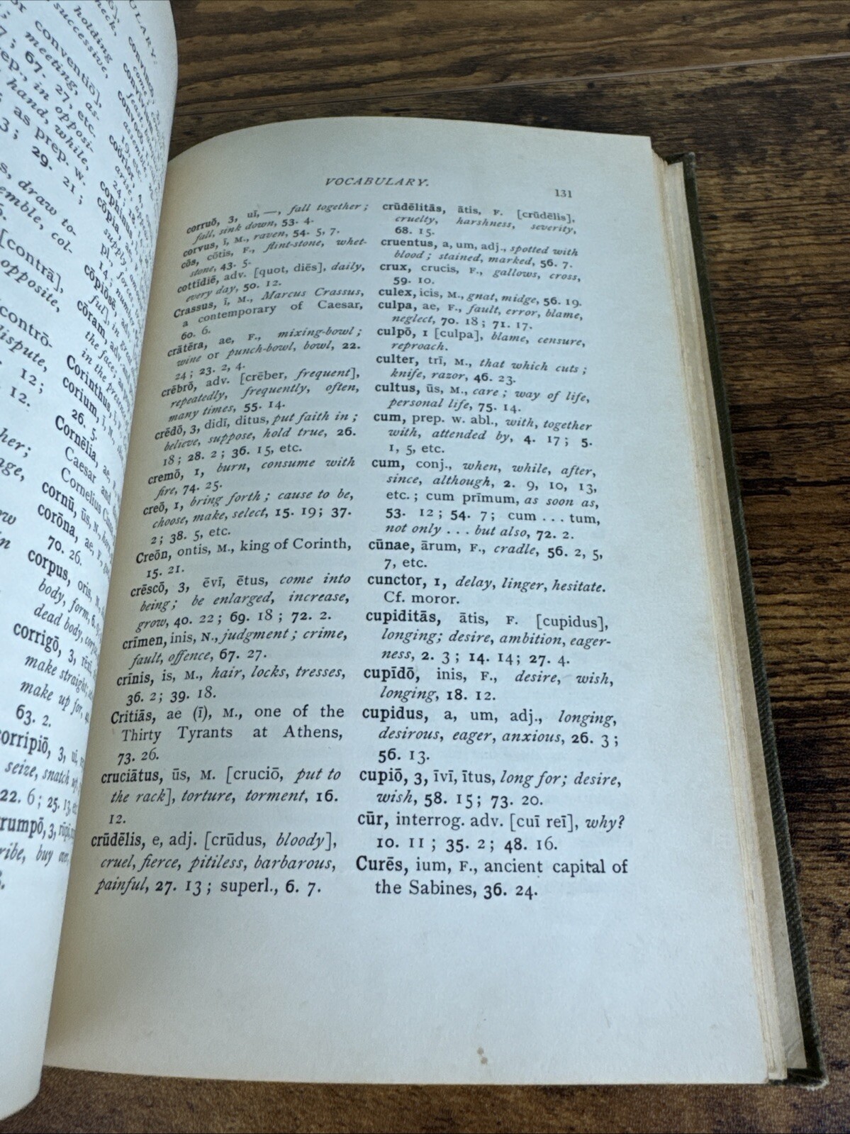 ANTIQUE LATIN STUDY BOOK: VIA LATINA; AN EASY LATIN READER BY WILLIAM C. COLLAR