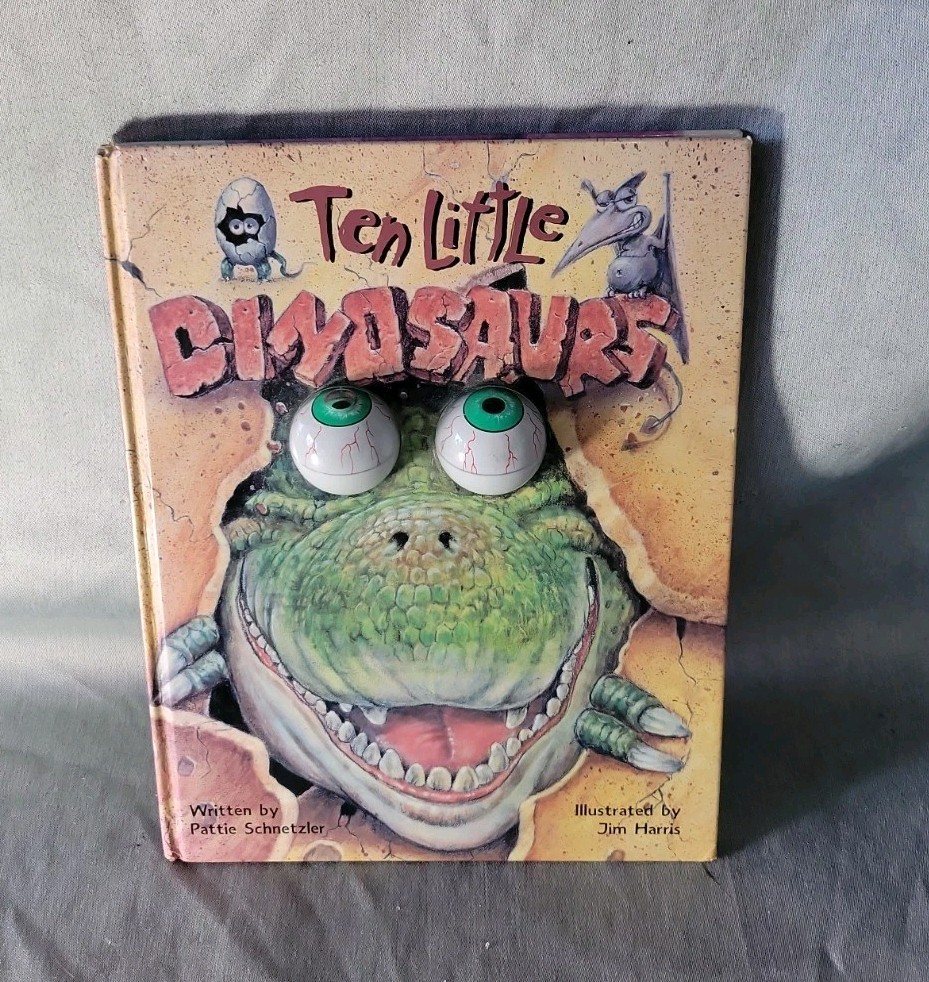 Rare! 1997, 1st Edition, 9th Printing, Ten Little Dinosaurs, Pattie Schnetzler