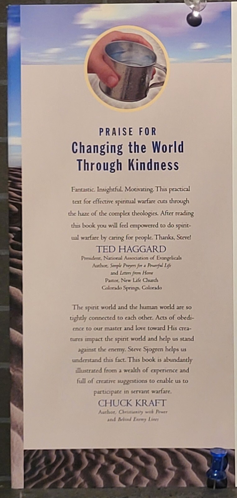 Changing the World Through Kindness : by Steve Sjogren 2004 Hardcover 2256