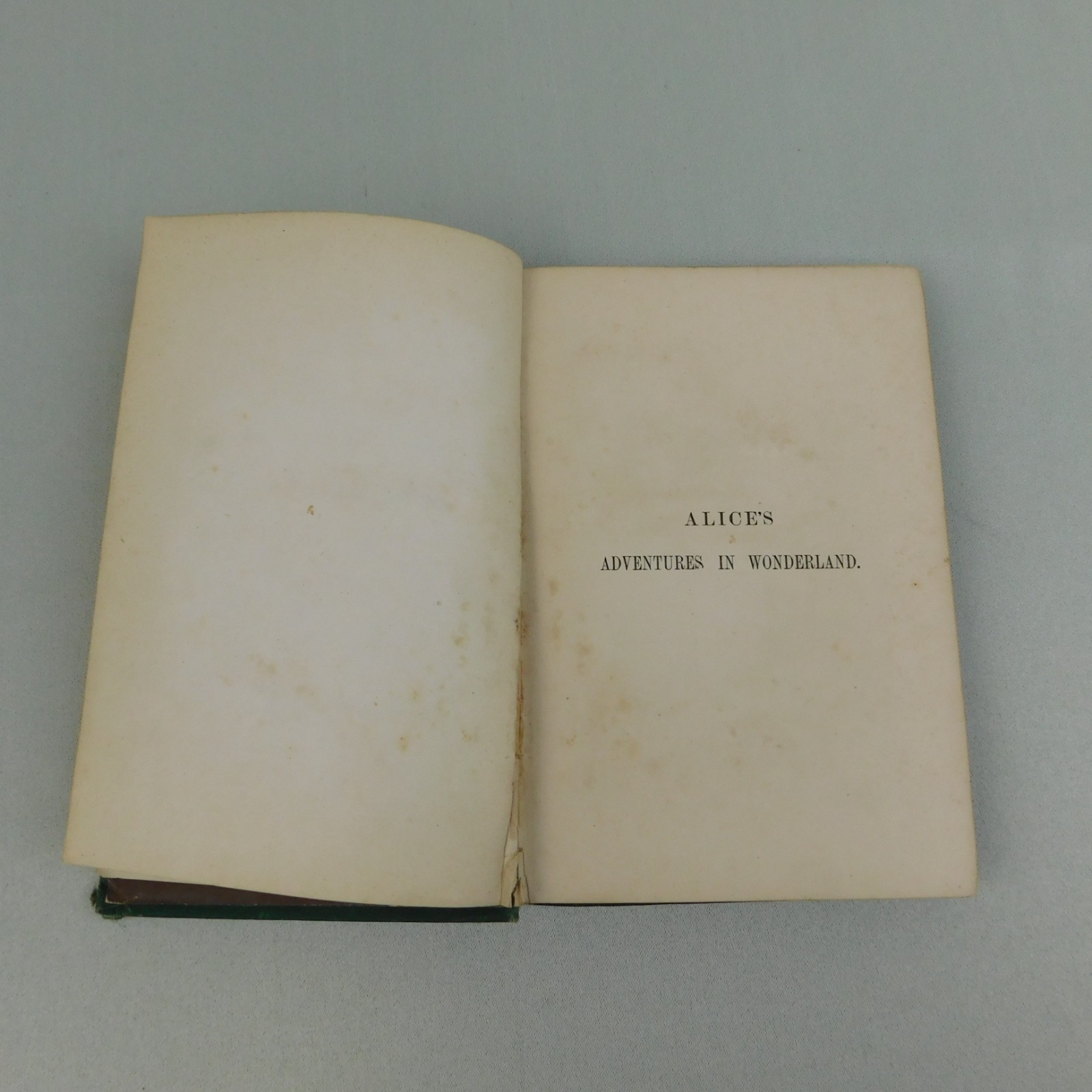 Antique 1875 Alices Adventures in Wonderland Lewis Carroll Lee & Shepard Tenniel