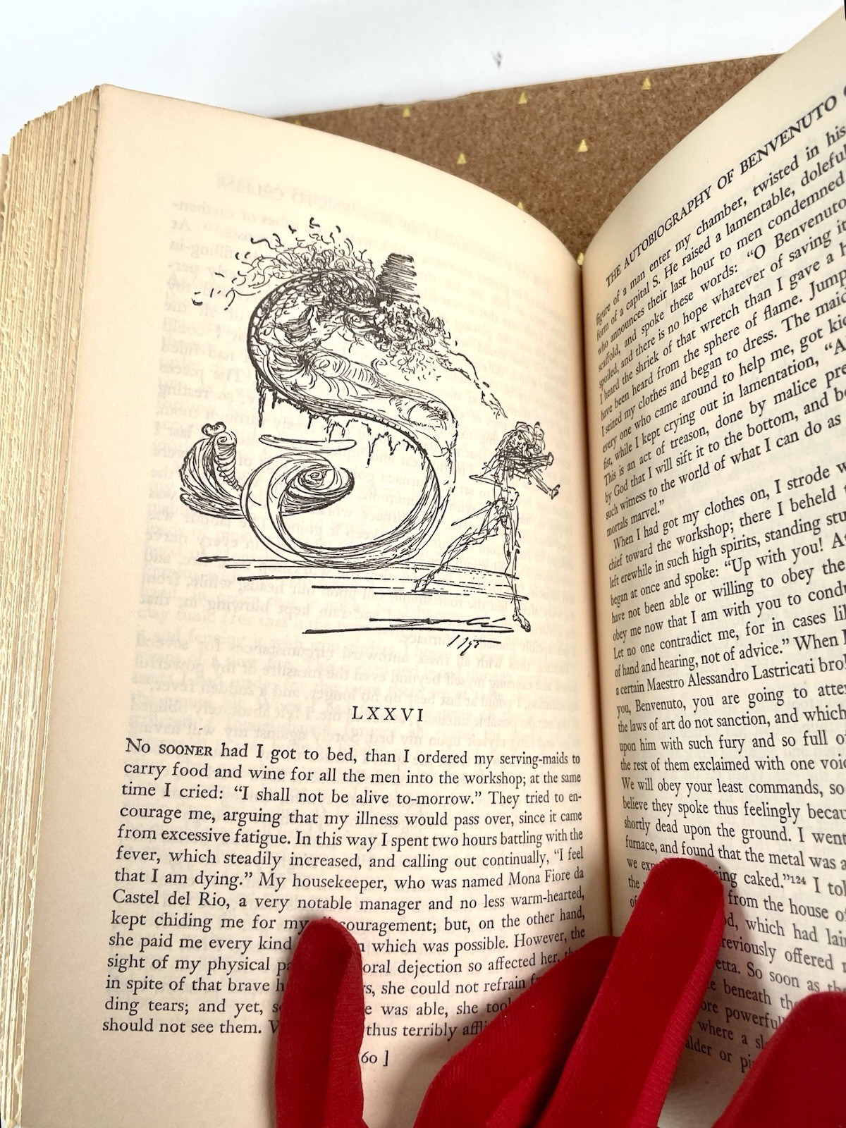 VTG 1946 Illustrated By SALVADOR DALI -The Autobiography Of Benvenuto Cellini HC