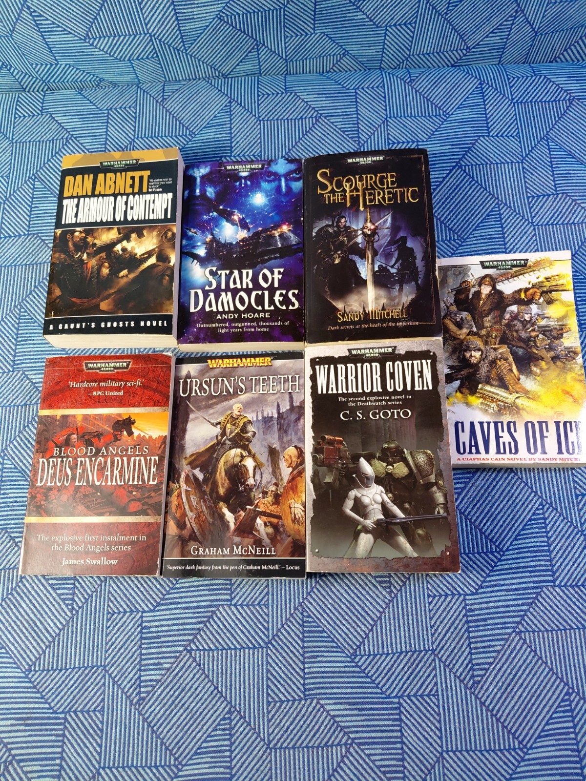 Lot Of 7 Warhammer 40000 Mixed Lot All Black Label 1st Print PB