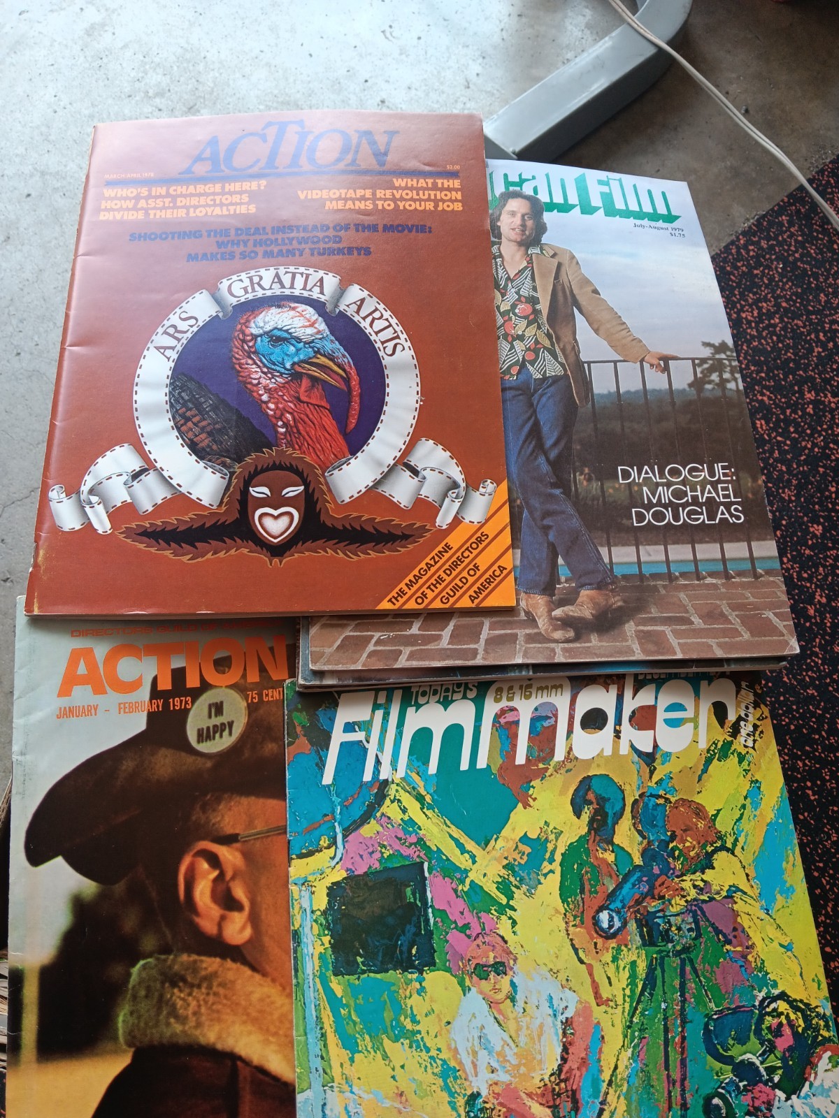 American Film Magazine Lot Of 4 Flim Quarterly, Take One,and More Read.