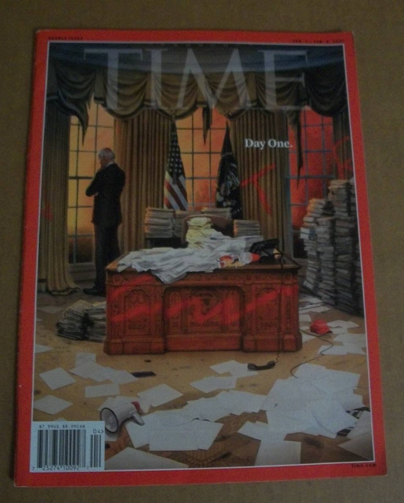 Joe Biden Day One Time Mag $7.99 Feb 1 2021 02-01-2021 0040-781x no tag ns PB EX