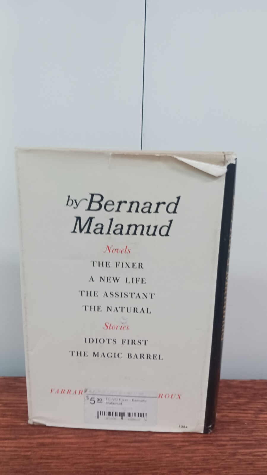 The Fixer by Bernard Malamud 1966 Hardcover First edition Farrar Straus Giroux