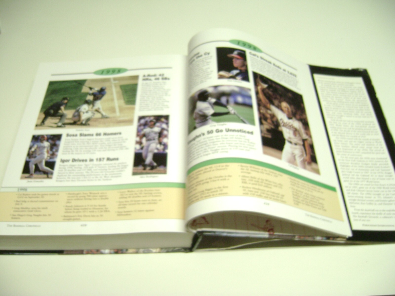 2001 Huge Hardcover Book The BASEBALL CHRONICLE Year By Year History, 656 pages