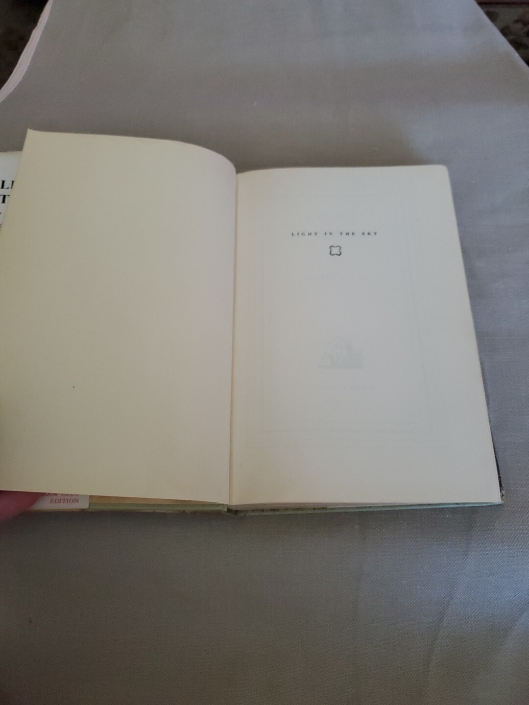 Light in the Sky by Agatha Young 1948 Edition HC Book