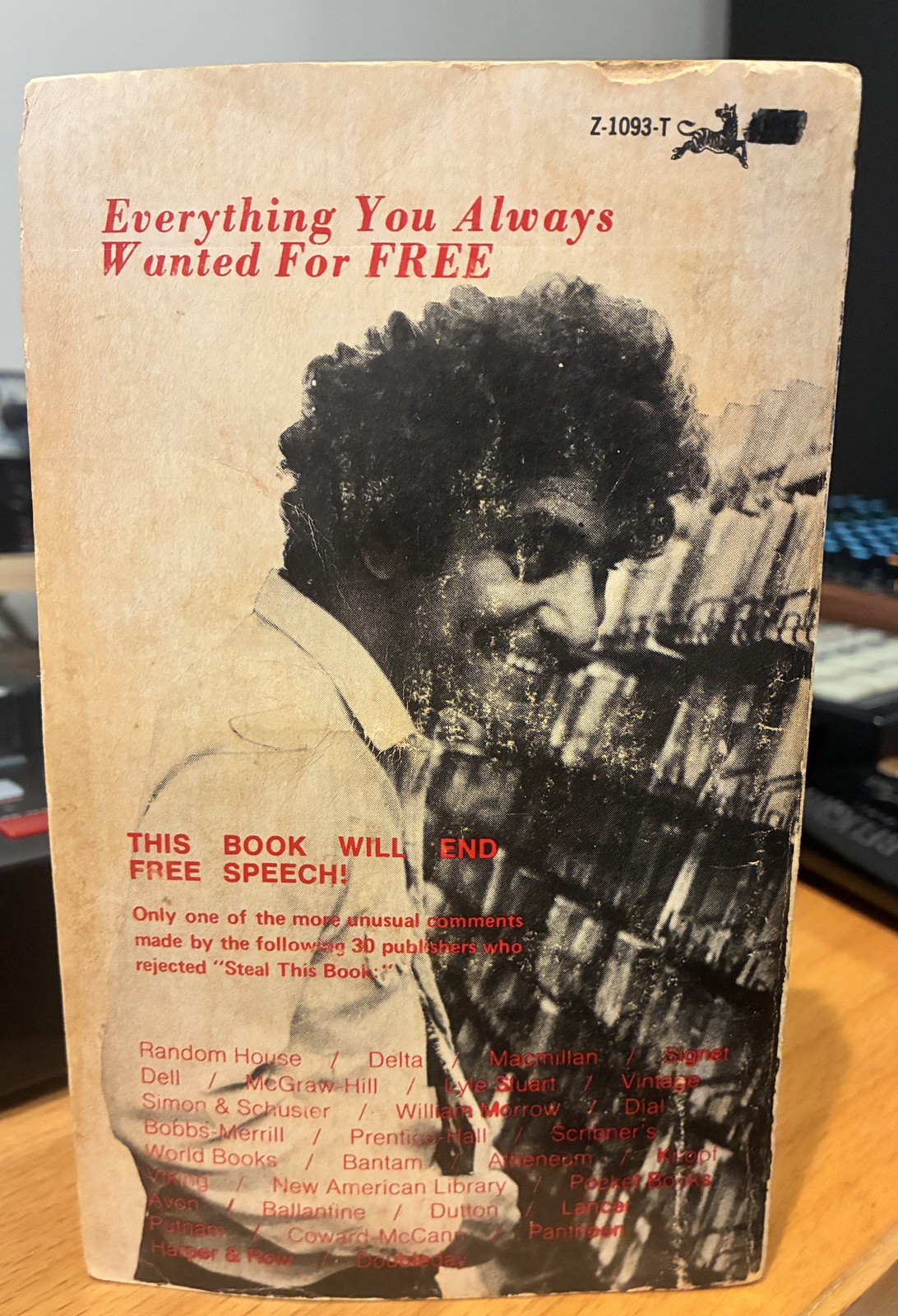 Steal This Book by Abbie Hoffman – paperback – 4th edition
