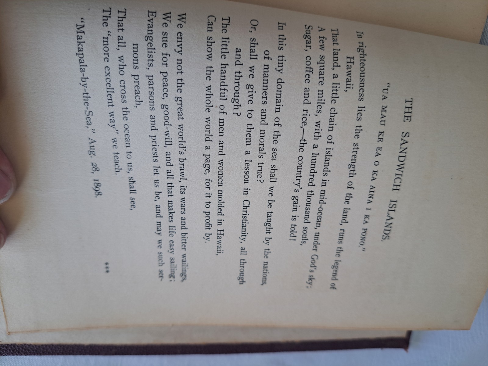 MAKAPALA by The SEA by ANNE M. PRESCOTT 1st Edition 1899 Honolulu, Hawaii Signed